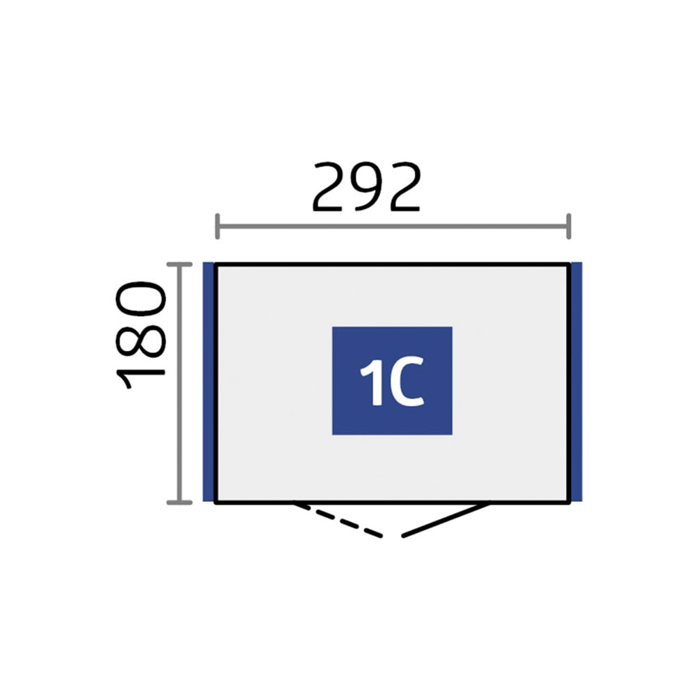 Biohort Gerätehaus »NEO Gr. 1C, verschiedene Farben« stylisches Gartenhaus mit Flachdach
