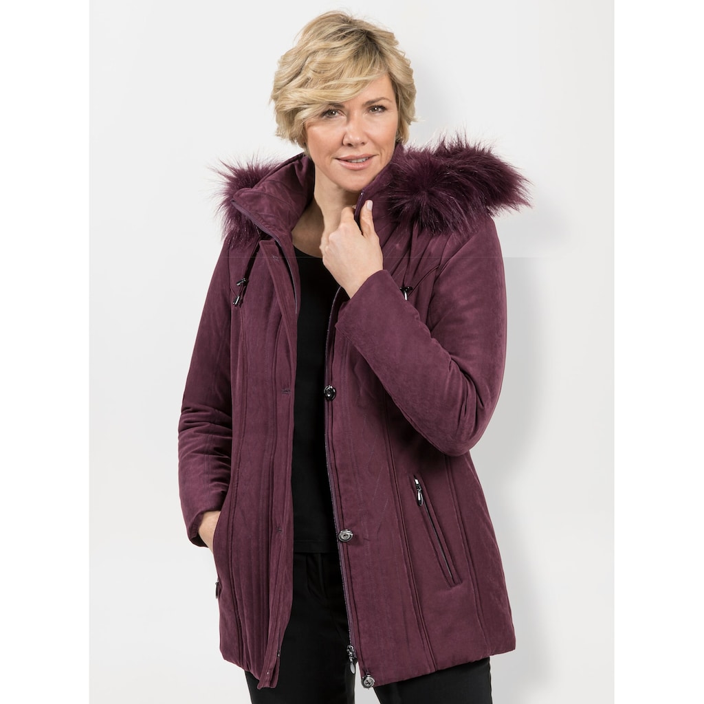 Classic Steppjacke, mit Kapuze