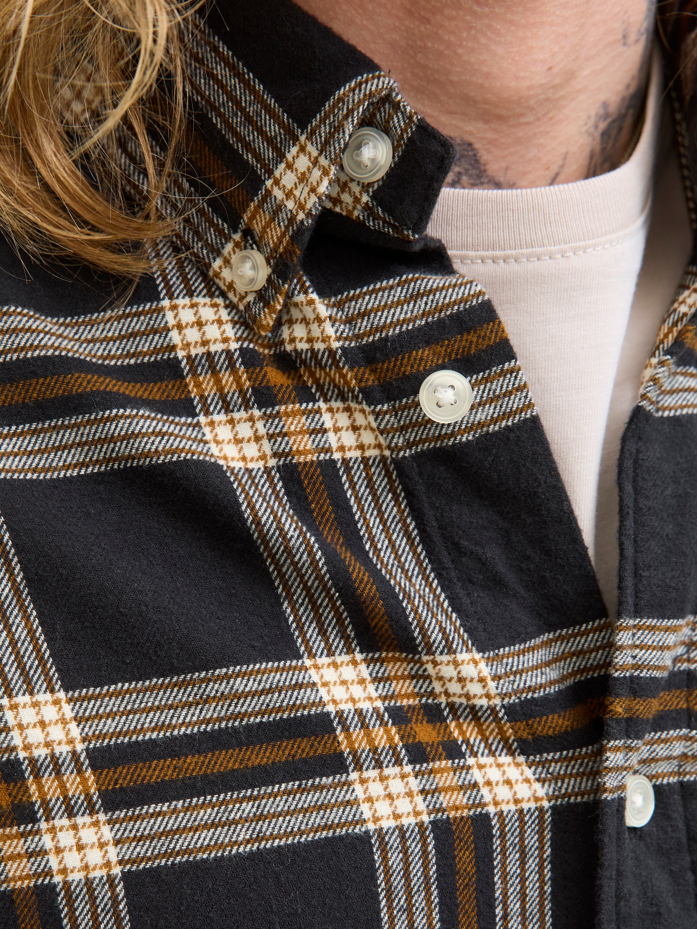 Jack & Jones Langarmhemd »JJECLASSIC FLANNEL CHECK SHIRT LS SN«