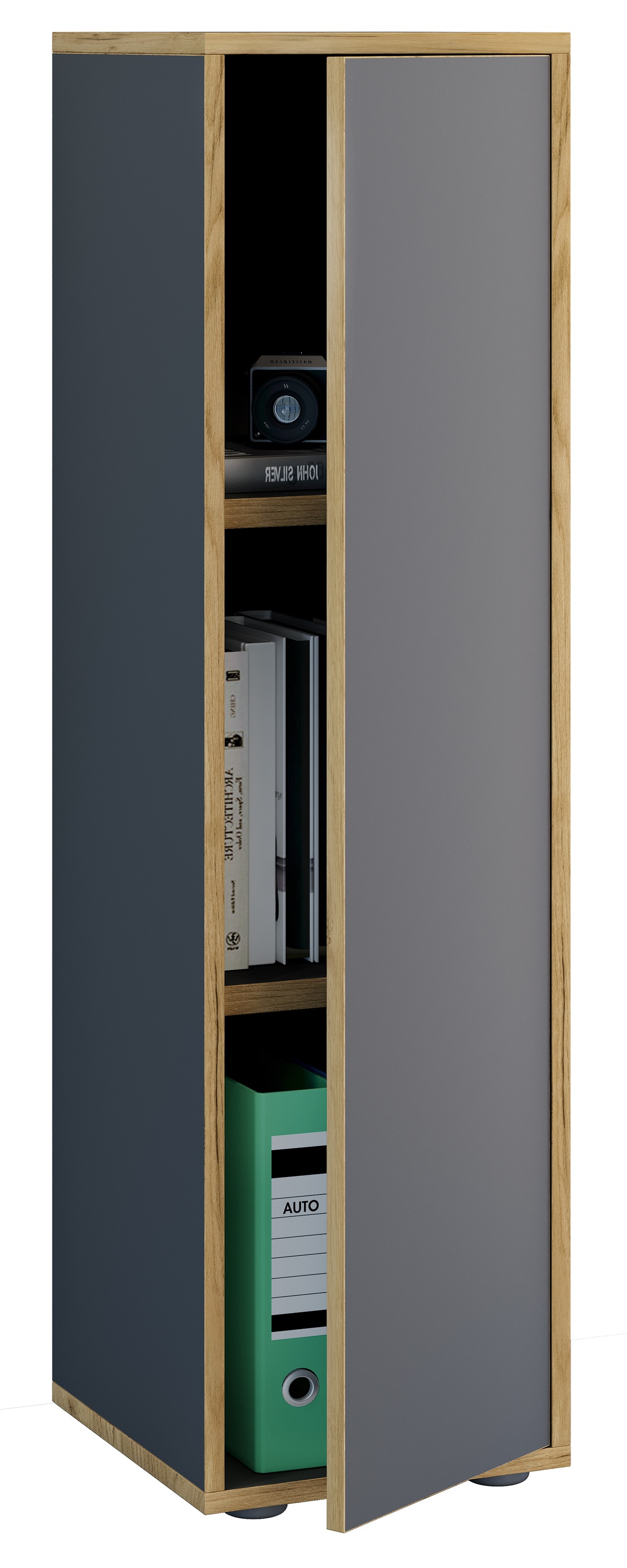 Aktenschrank VCManthrazit, Büro, Schränke, "Büroschrank Aktenschrank Sideboard Salia 3fach"