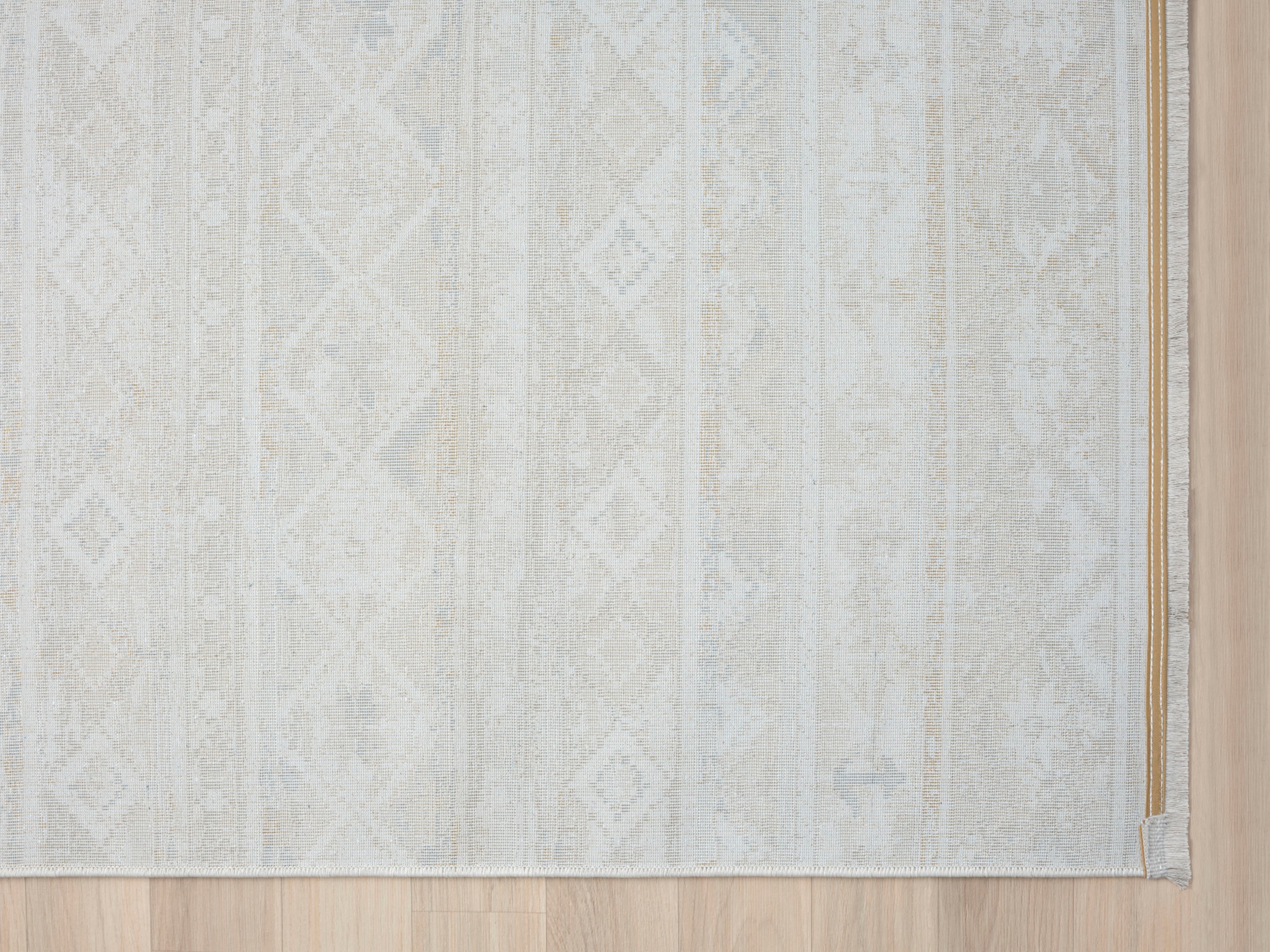 Myflair Möbel & Accessoires Teppich »My Nomady Lagerräumung«, rechteckig, 10 mm Höhe, Kurzflor, Scandi-Design, besonders weich durch Microfaser, mit Fransen