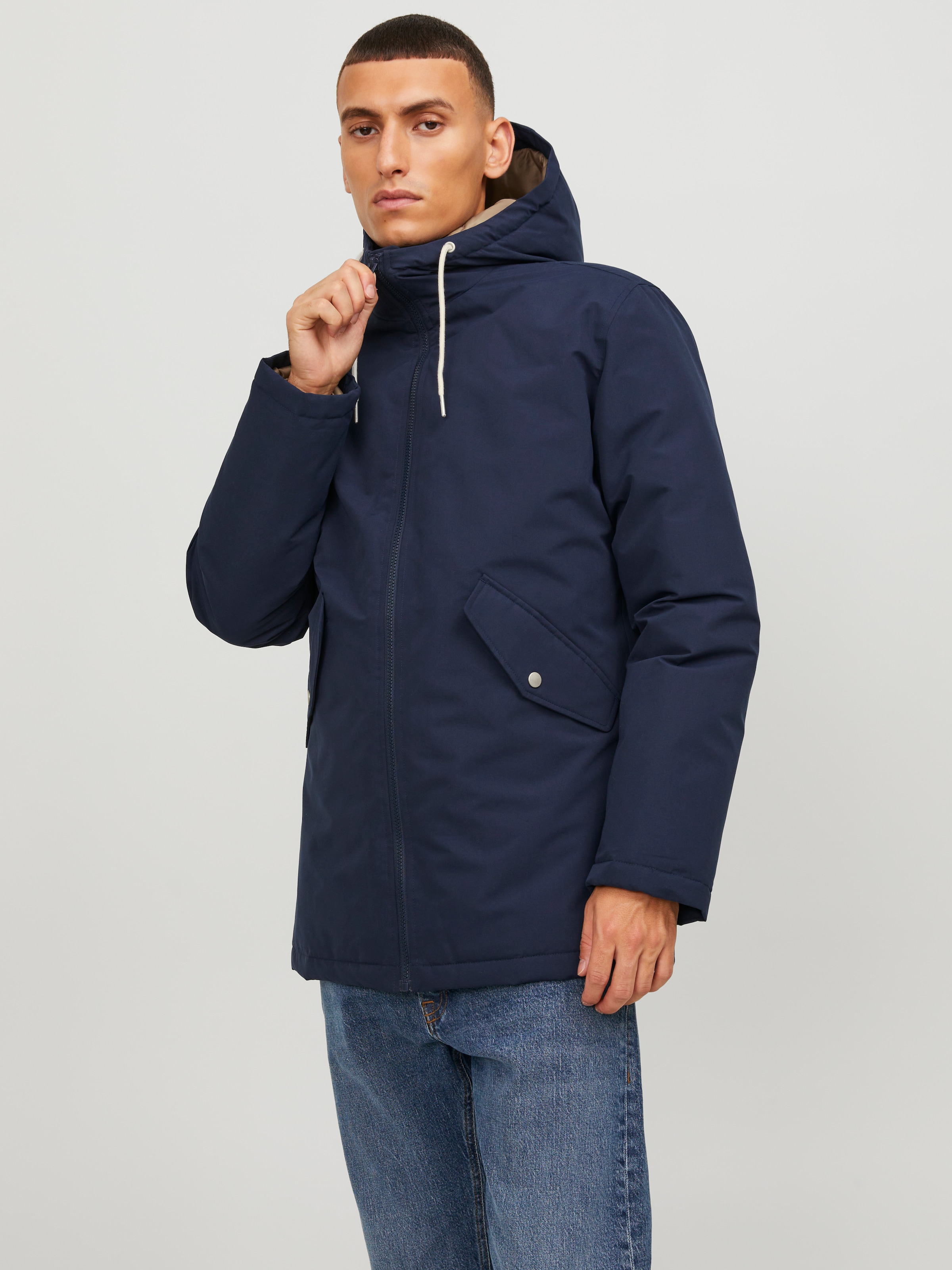 Outdoorjacke »JJLOOP PARKA JACKET«, mit Kapuze