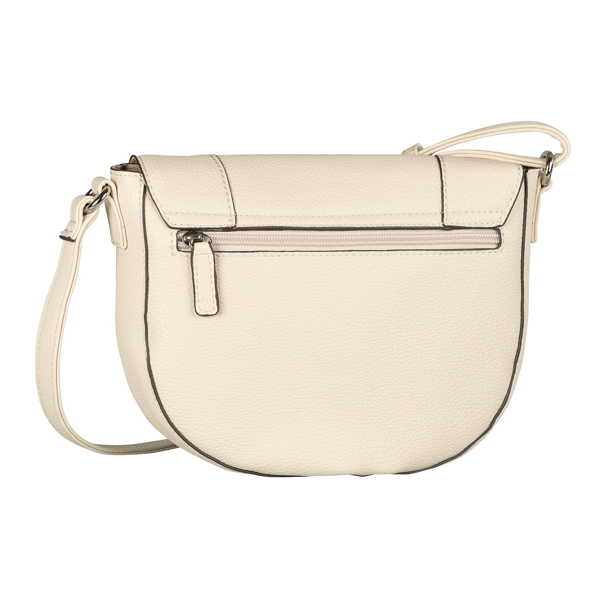 TOM TAILOR Satteltasche »Dahlia«, weiches Lederimitat in moderem Look mit Kontrastkanten und feinem Logo