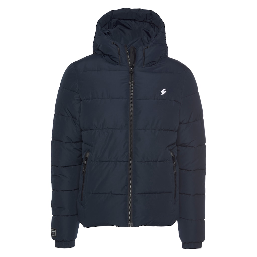 Superdry Steppjacke »HOODED SPORTS PUFFR JACKET«, mit Kapuze