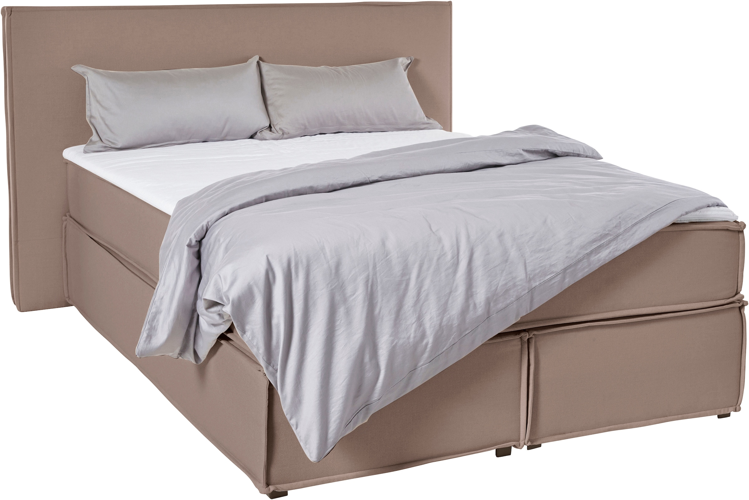 LeGer Home by Lena Gercke Boxspringbett "Yuma" incl. Topper, in 4 Breiten, 3 Matratzenarten und je 2 Härtegraden