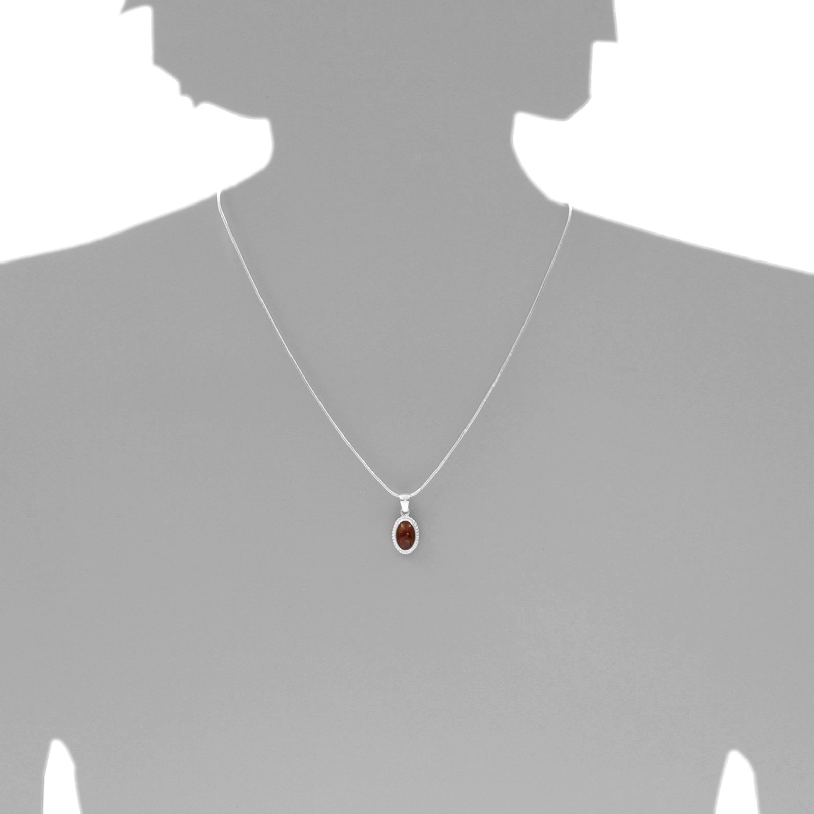 OSTSEE-SCHMUCK Kette mit Anhänger »- Julie - Silber 925/000 - Bernstein«