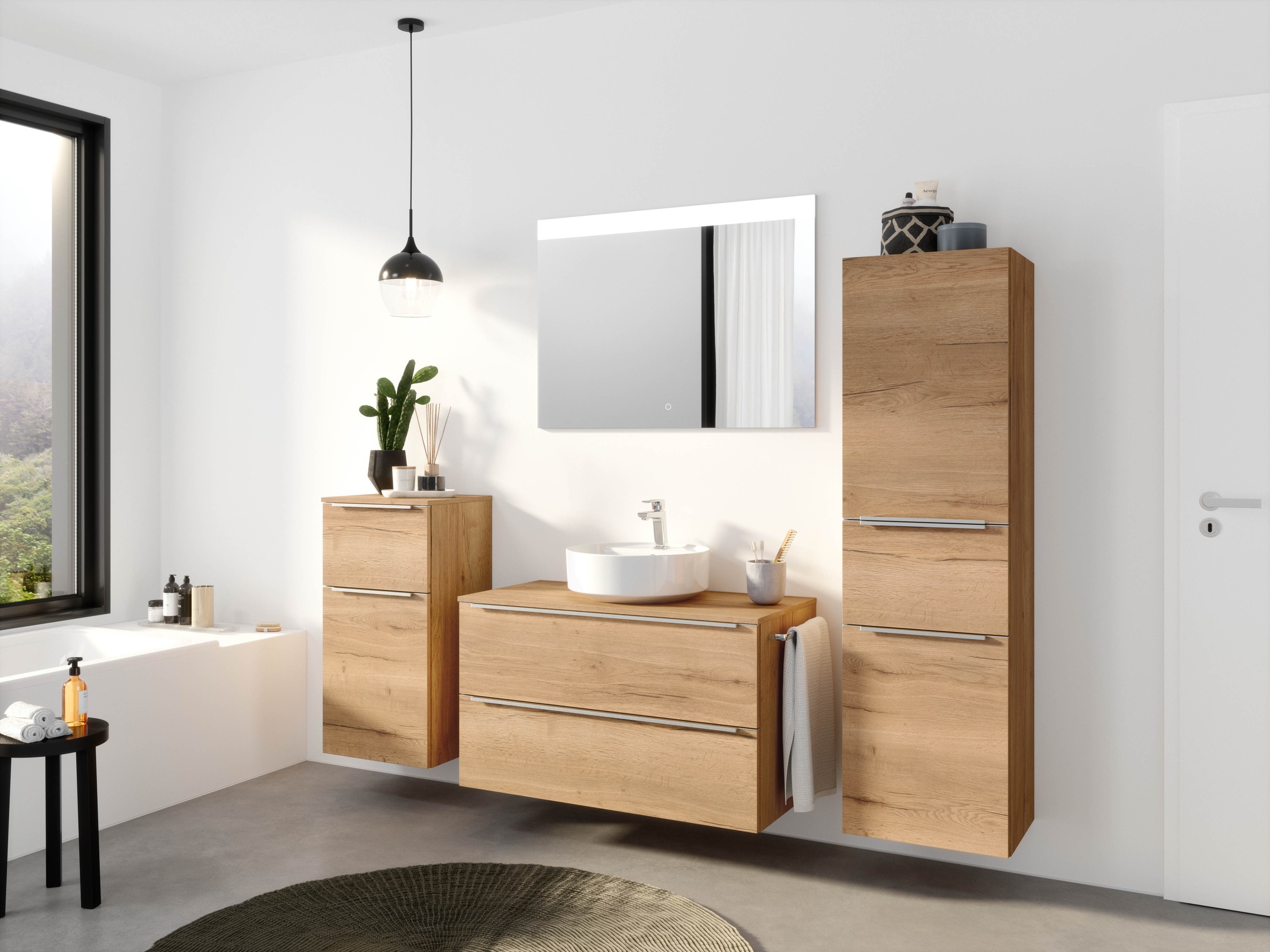 nobilia Badmöbel-Set "Alvene" vormontiert, mit Soft-Close, 2 Stk. tlg. günstig online kaufen