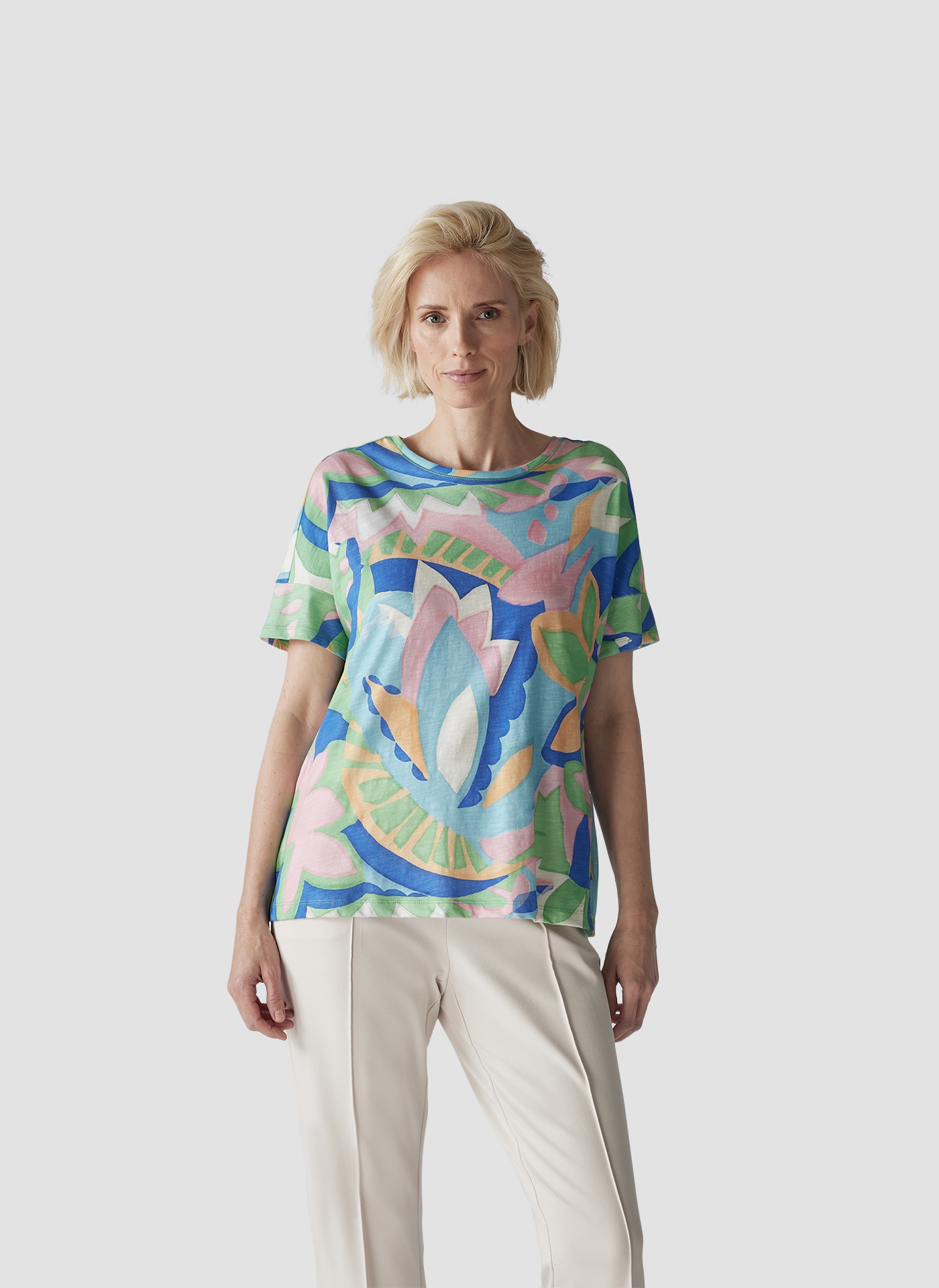 LeComte Print-Shirt "LeComte T-Shirt mit farbenfrohem Muster" günstig online kaufen