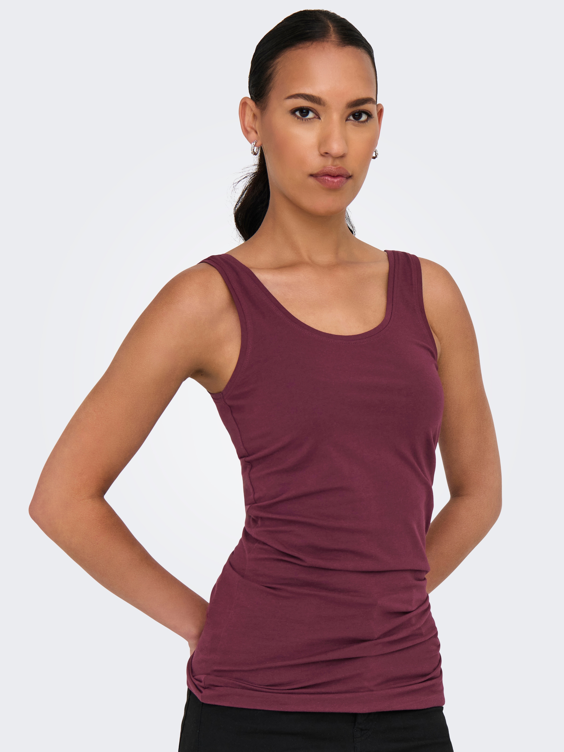ONLY Tanktop »ONLLIVE LOVE NEW LONG TT 2PACK NOOS«, (Packung, 2 tlg., 2er-Pack)