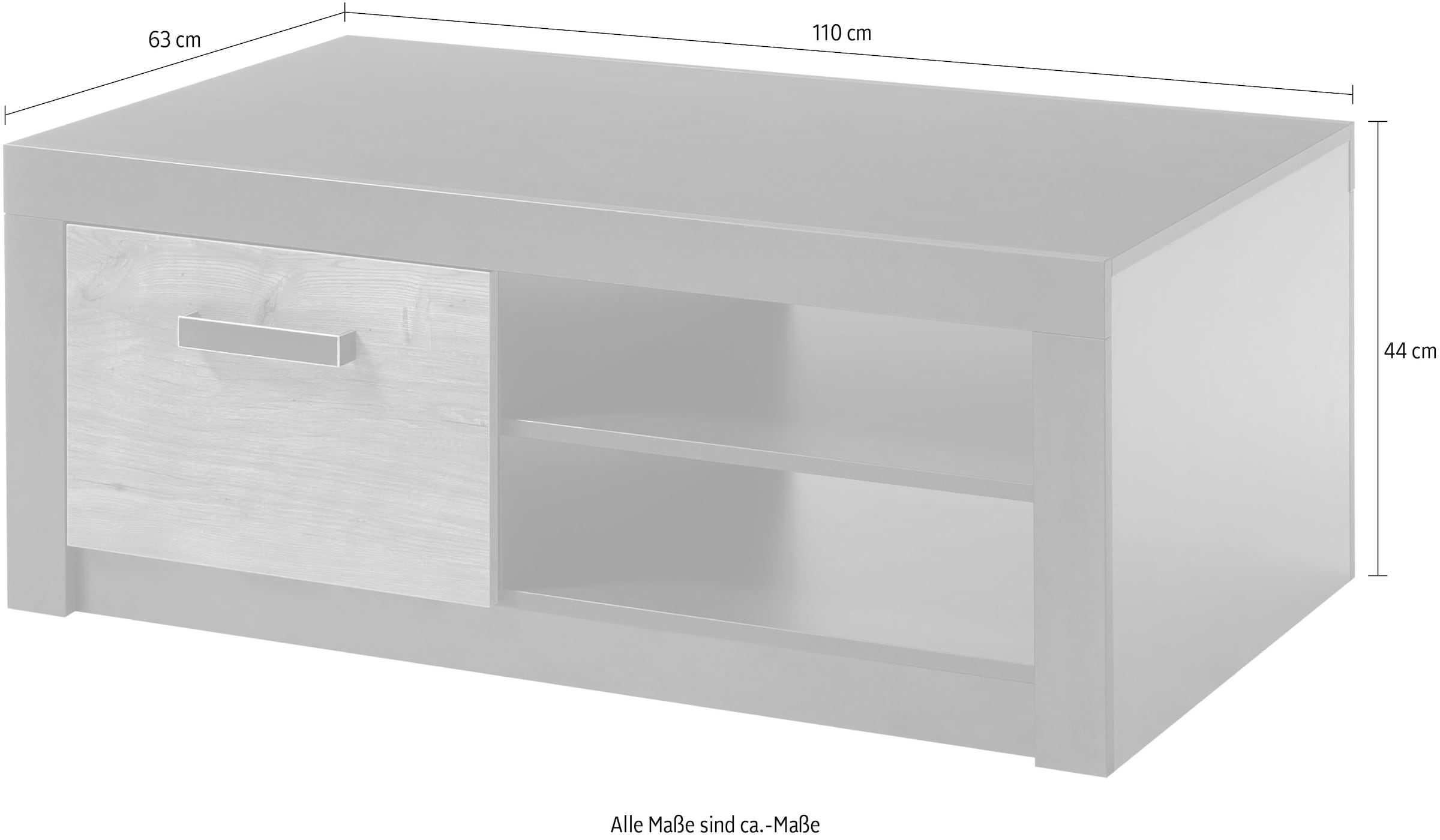 INOSIGN Couchtisch »BRÜGGE«, Breite ca. 110 cm