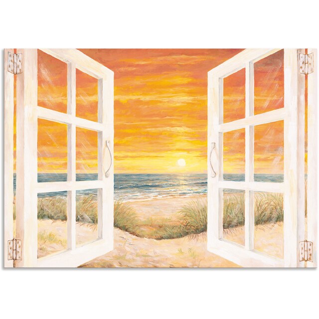 Artland Wandbild »Fenster zum Meer«, Meer Bilder, (1 St.), als Alubild,  Leinwandbild, Wandaufkleber oder Poster in versch. Größen bestellen | BAUR
