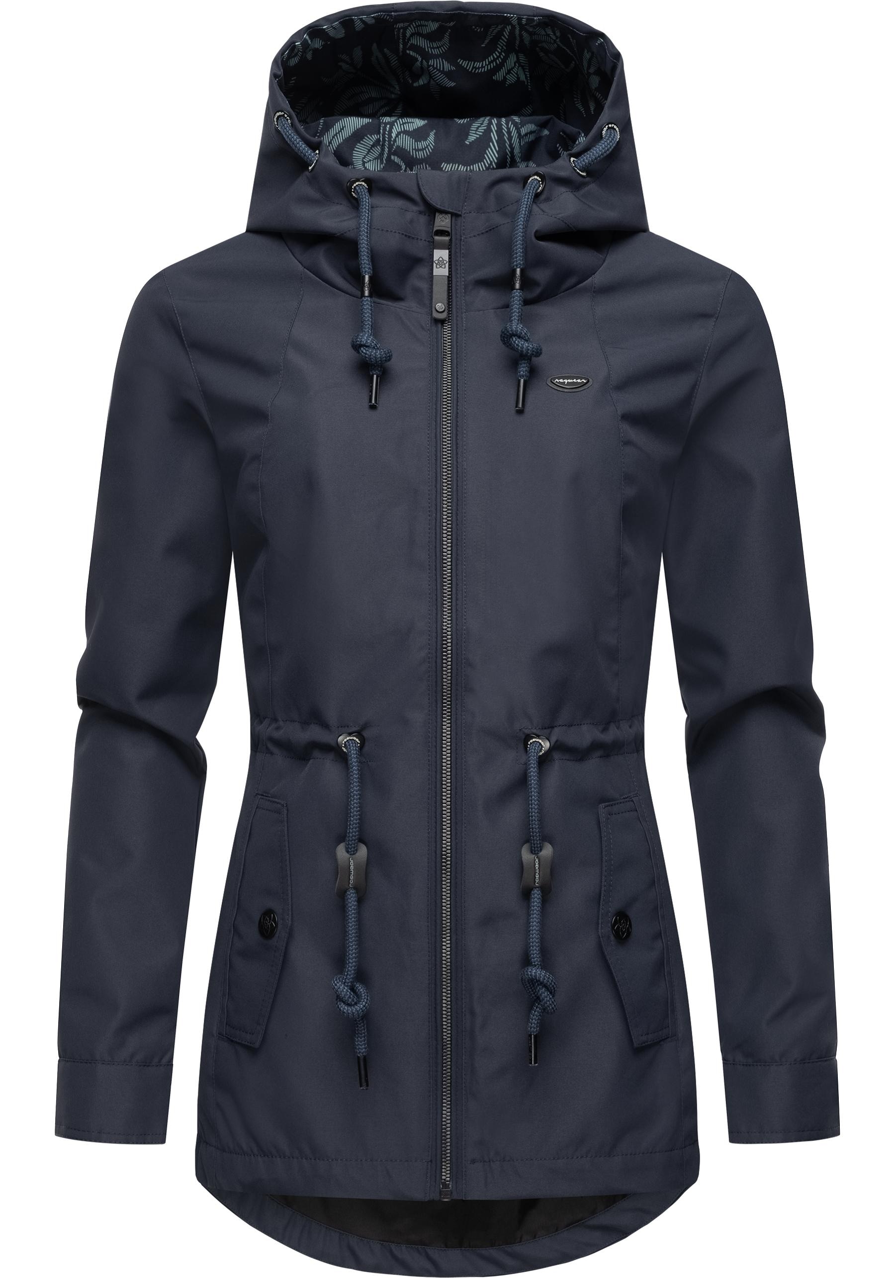 Ragwear Outdoorjacke »Monadis«, mit Kapuze, Leichte Damen Übergangsjacke mit wasserdichtem Obermaterial