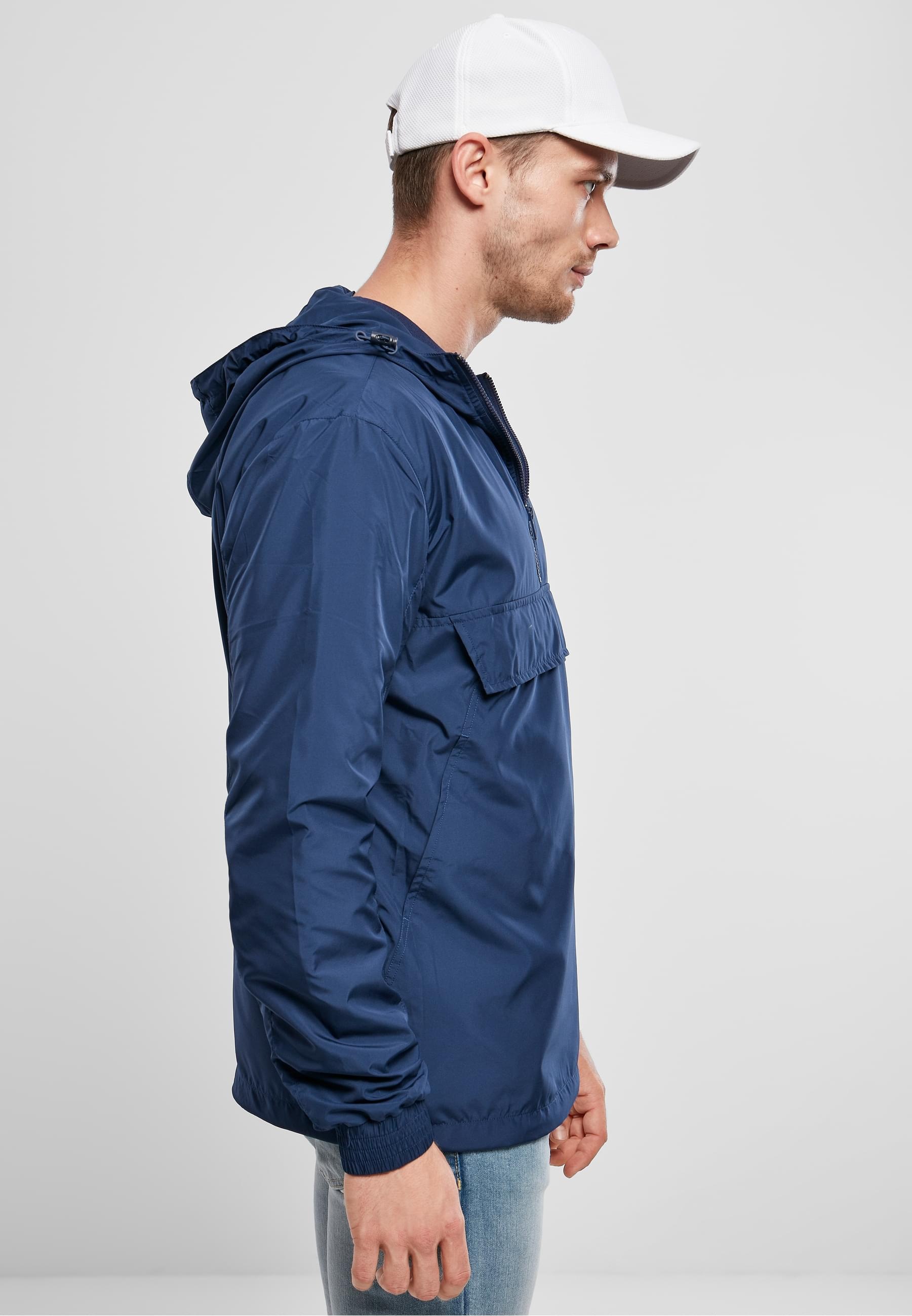 URBAN CLASSICS Anorak »Urban Classics Herren Basic Pull Over Jacket«, (1 St.), mit Kapuze