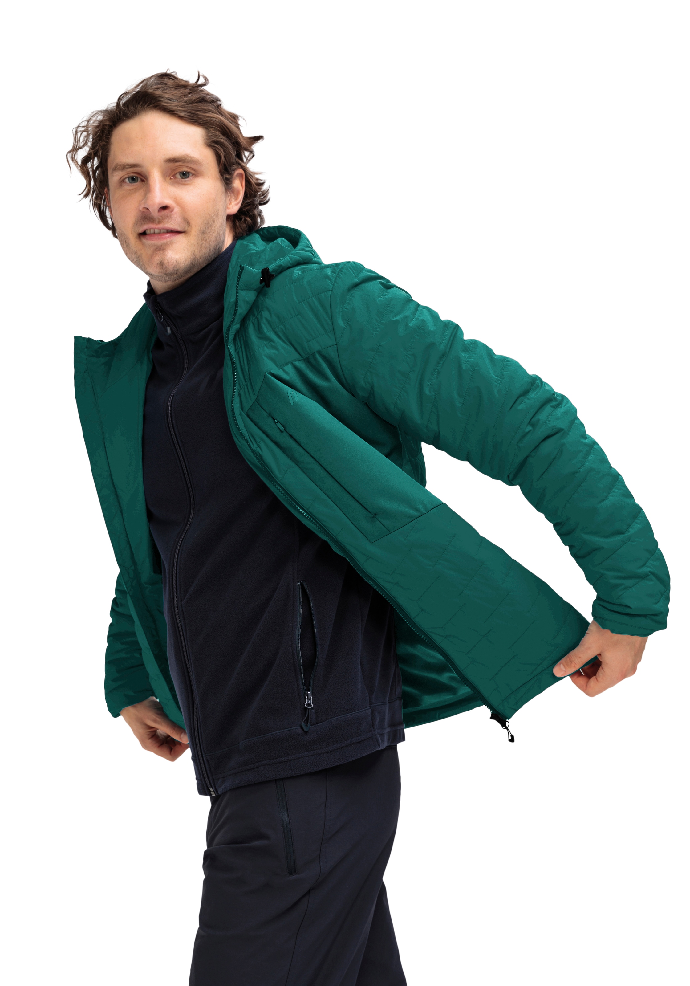 Maier Sports Funktionsjacke »Donovaly M« Herren Outdoorjacke, Primaloft Jacke mit 3 RV-Taschen und Kapuze