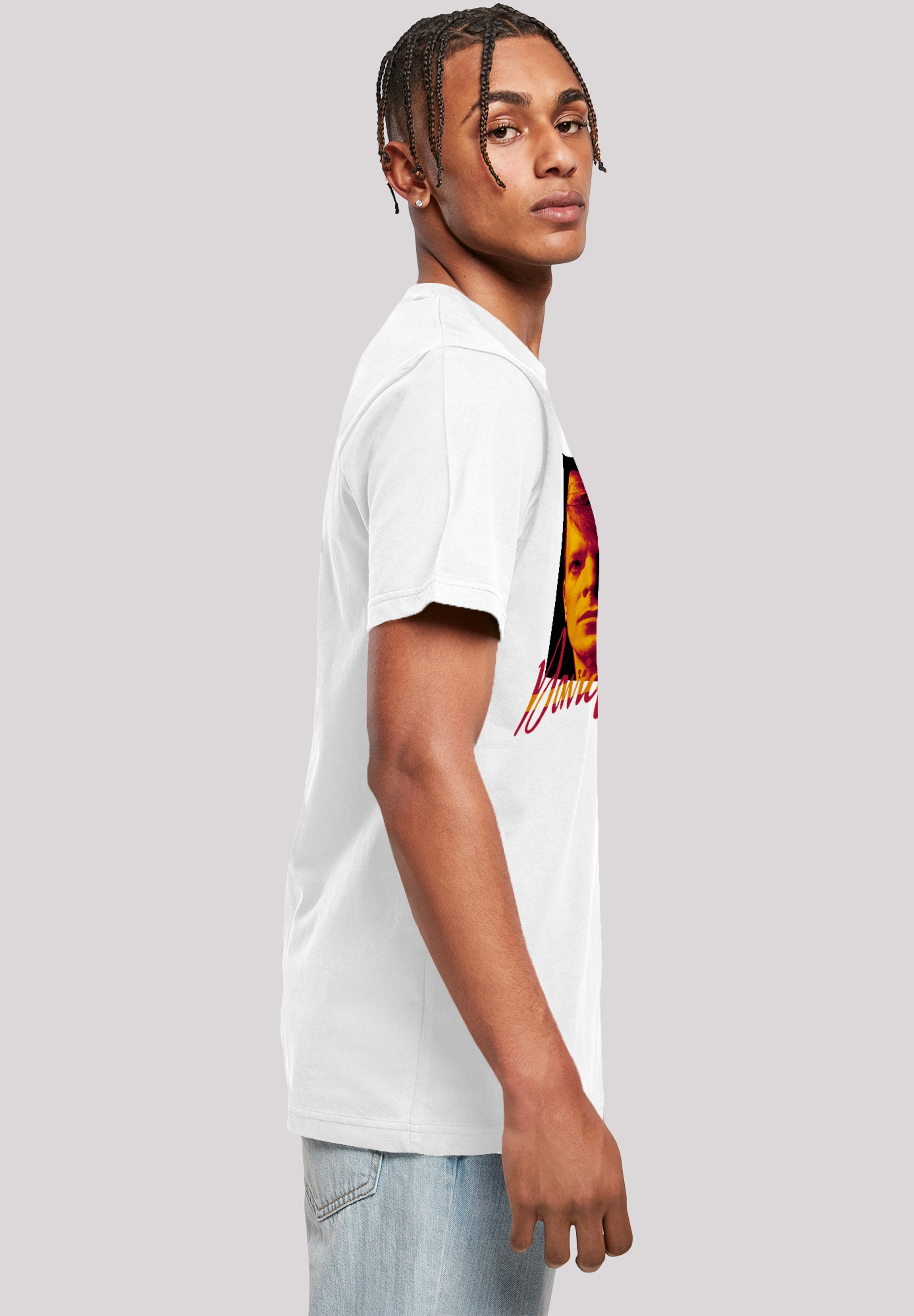 F4NT4STIC T-Shirt »David Bowie Photo Angle 90s«, Herren,Premium Merch,Regular-Fit,Basic,Bandshirt