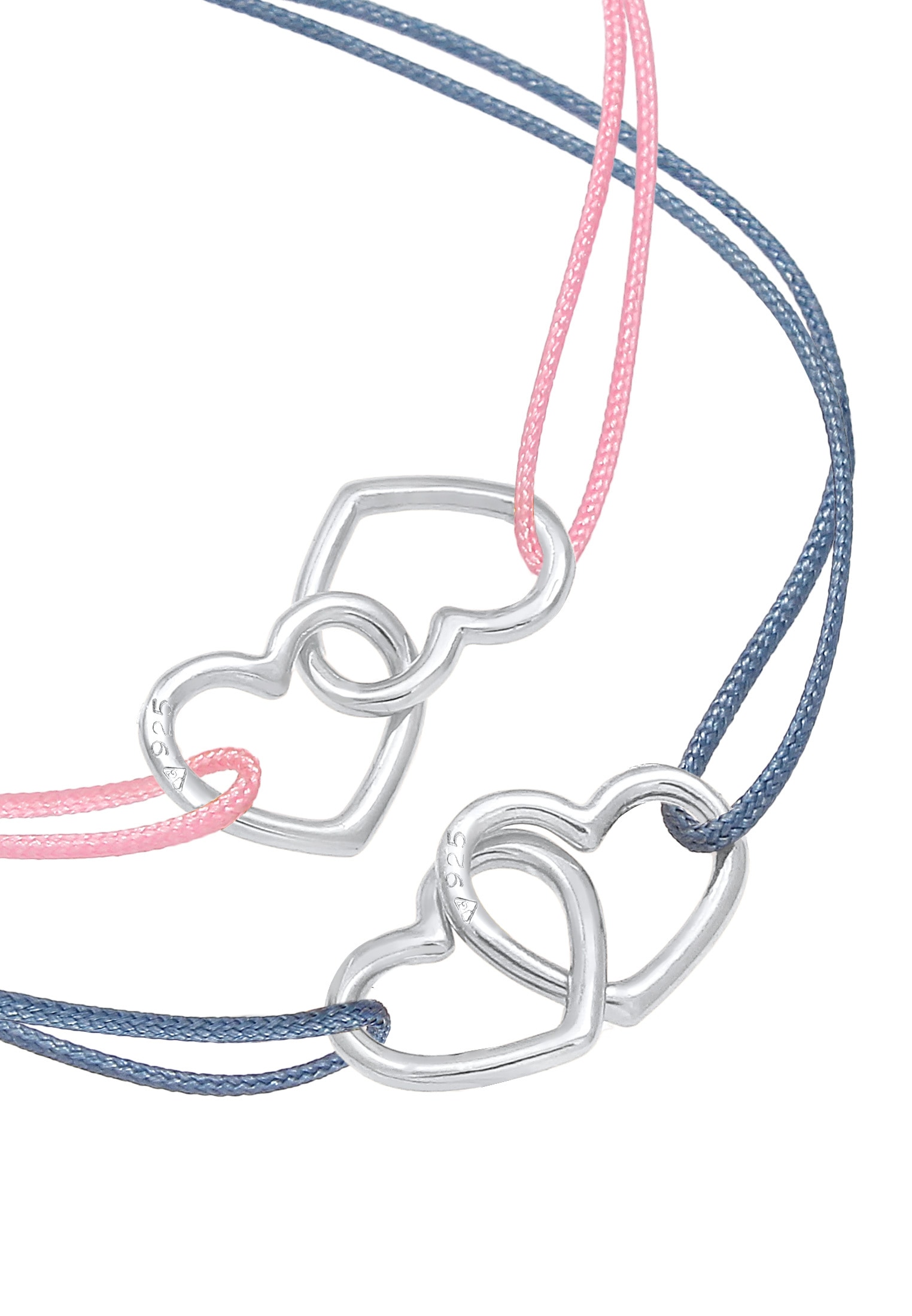 2er Set | Armband Set Nylon Silber« Herzen BAUR kaufen »Kinder Bändchen Elli 925