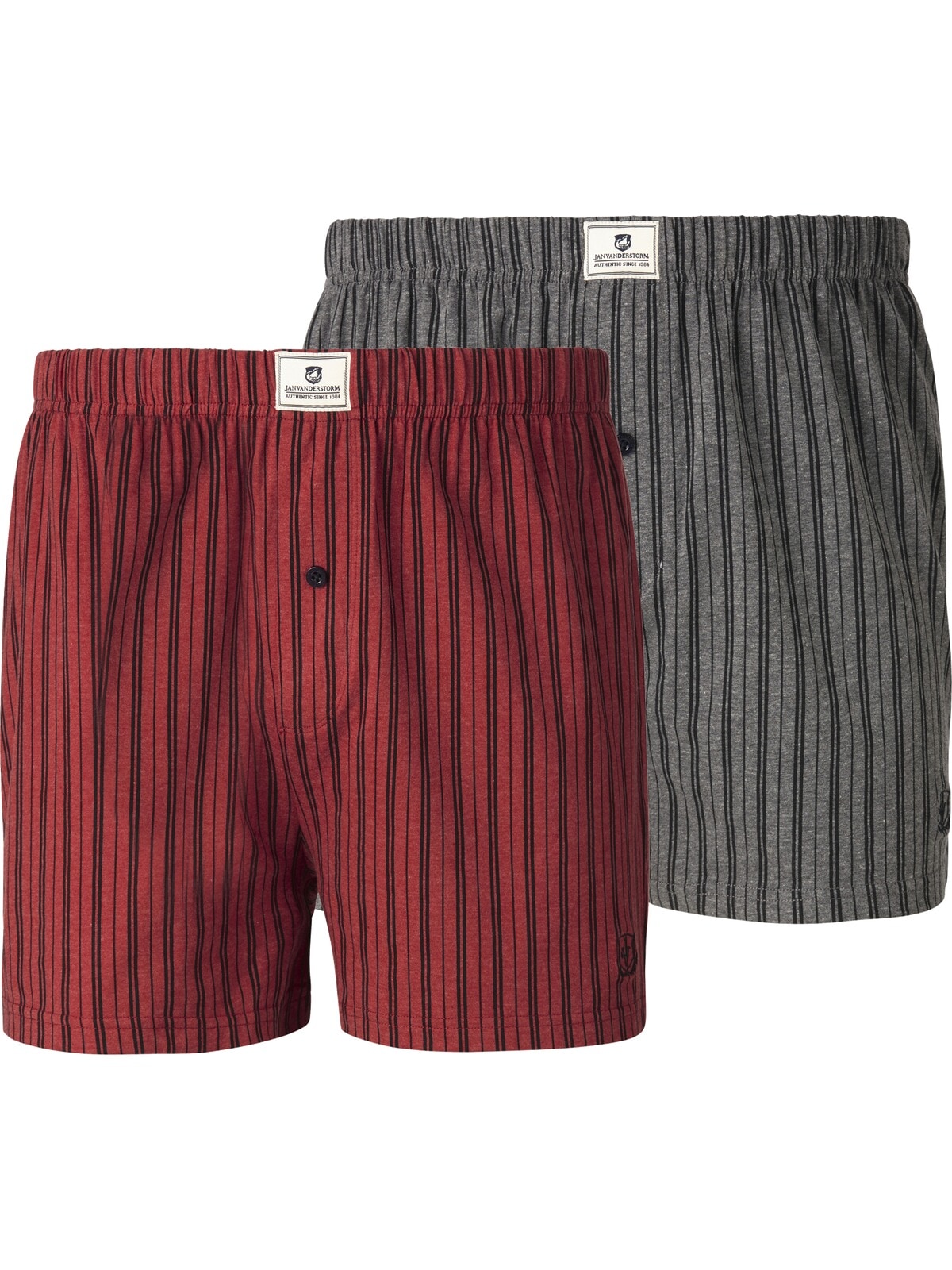 Jan Vanderstorm Boxershorts "2er Pack Boxershorts THURE", (2 St.), aus elastischem Singlejersey