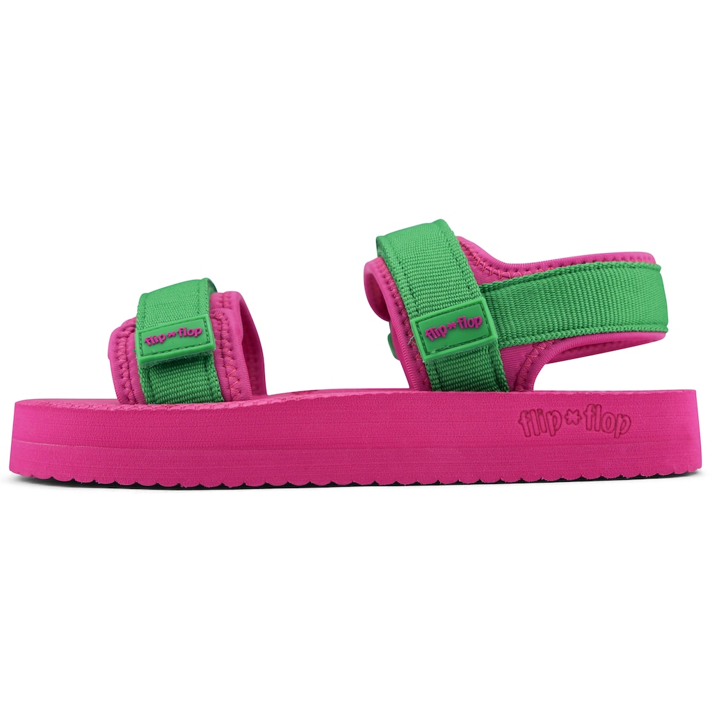 Flip Flop Sandale »comfy*trek«, Sommerschuh, Sandalette, Klettschuh, mit Klettverschlüssen