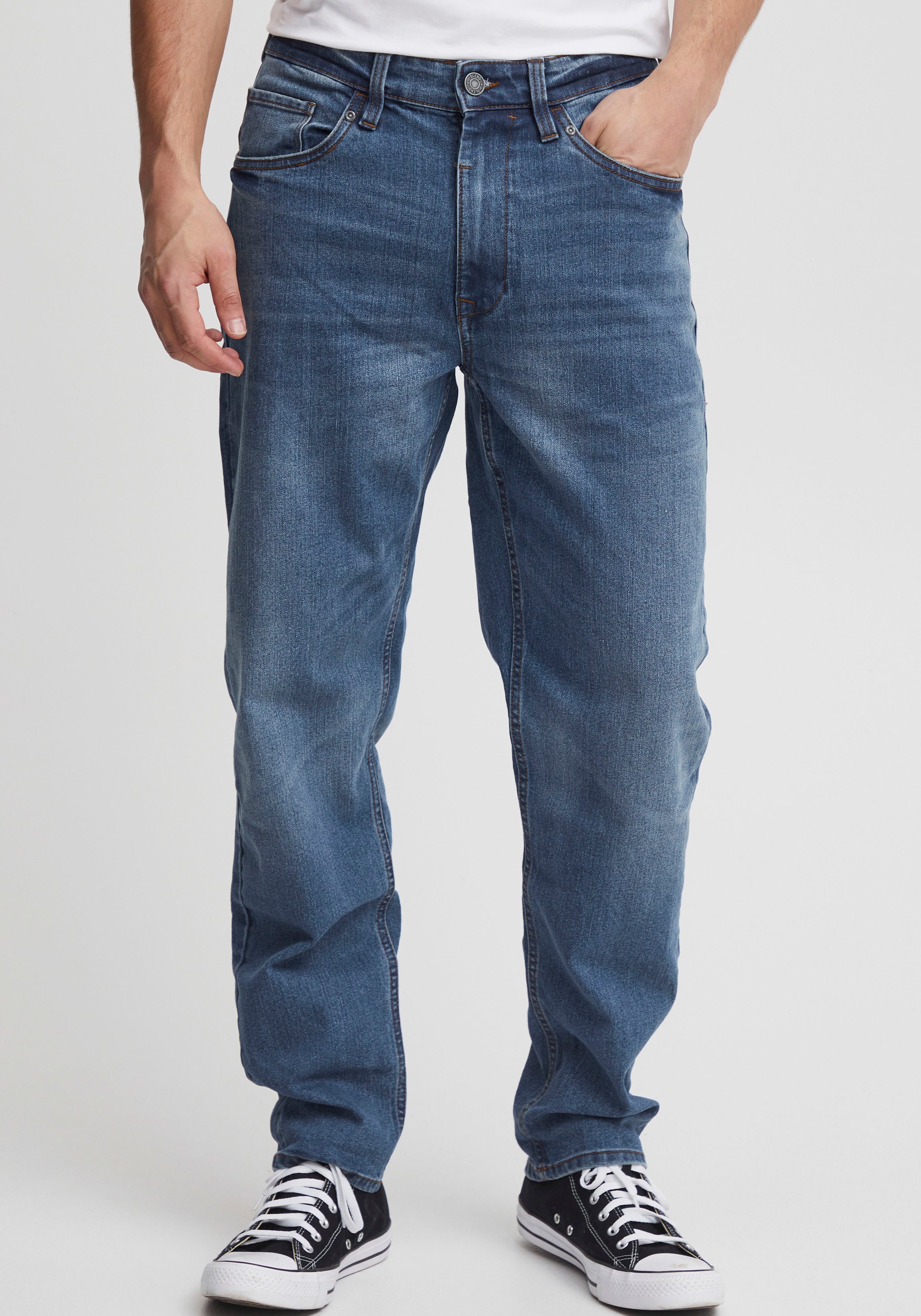 Blend Relax-fit-Jeans "Thunder Relaxed fit - NOOS" aus Baumwollmischung, mit Abriebeffekten