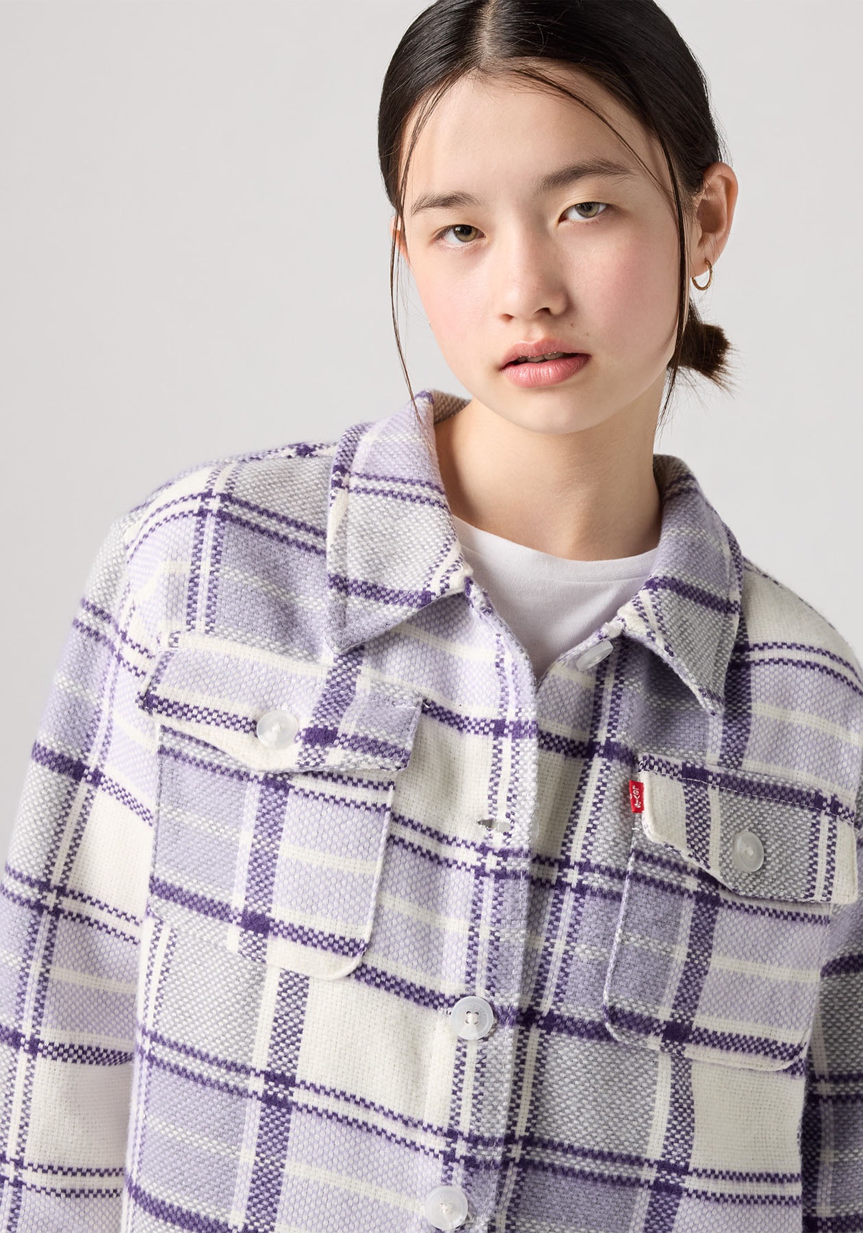 Levi's® Kids Hemdjacke »LVG OVERSIZED PLAID SHACKET«, for Girls, Fleece