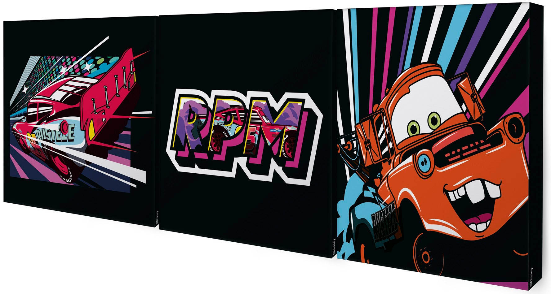 Disney Cars Leinwandbild »Cars RPM«, (1 St.), 30x90cm