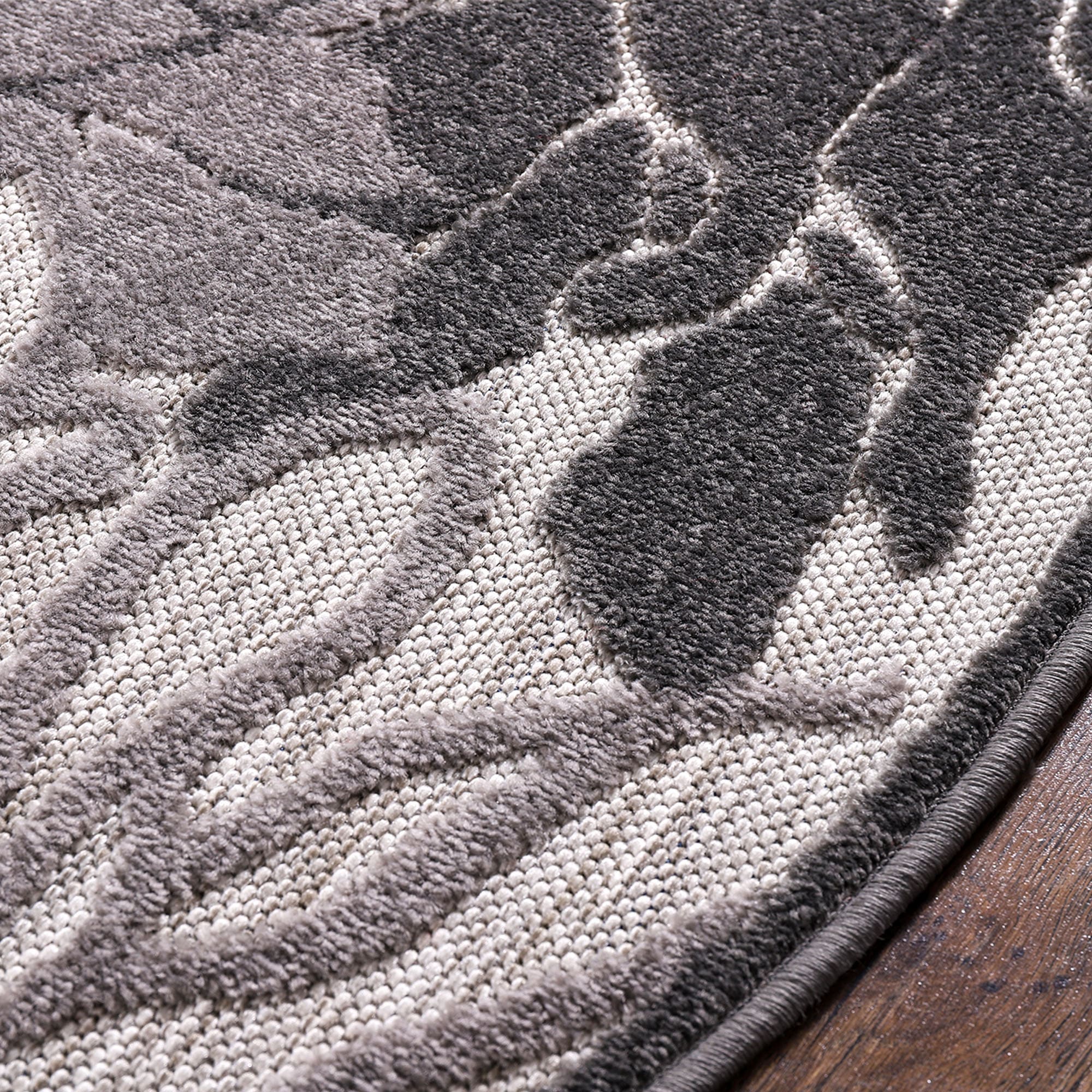 Sanat Teppich »Floral 2 Outdoor«, rund, 6 mm Höhe, In- und Outdoor geeignet, florales Design, Balkon, Terasse