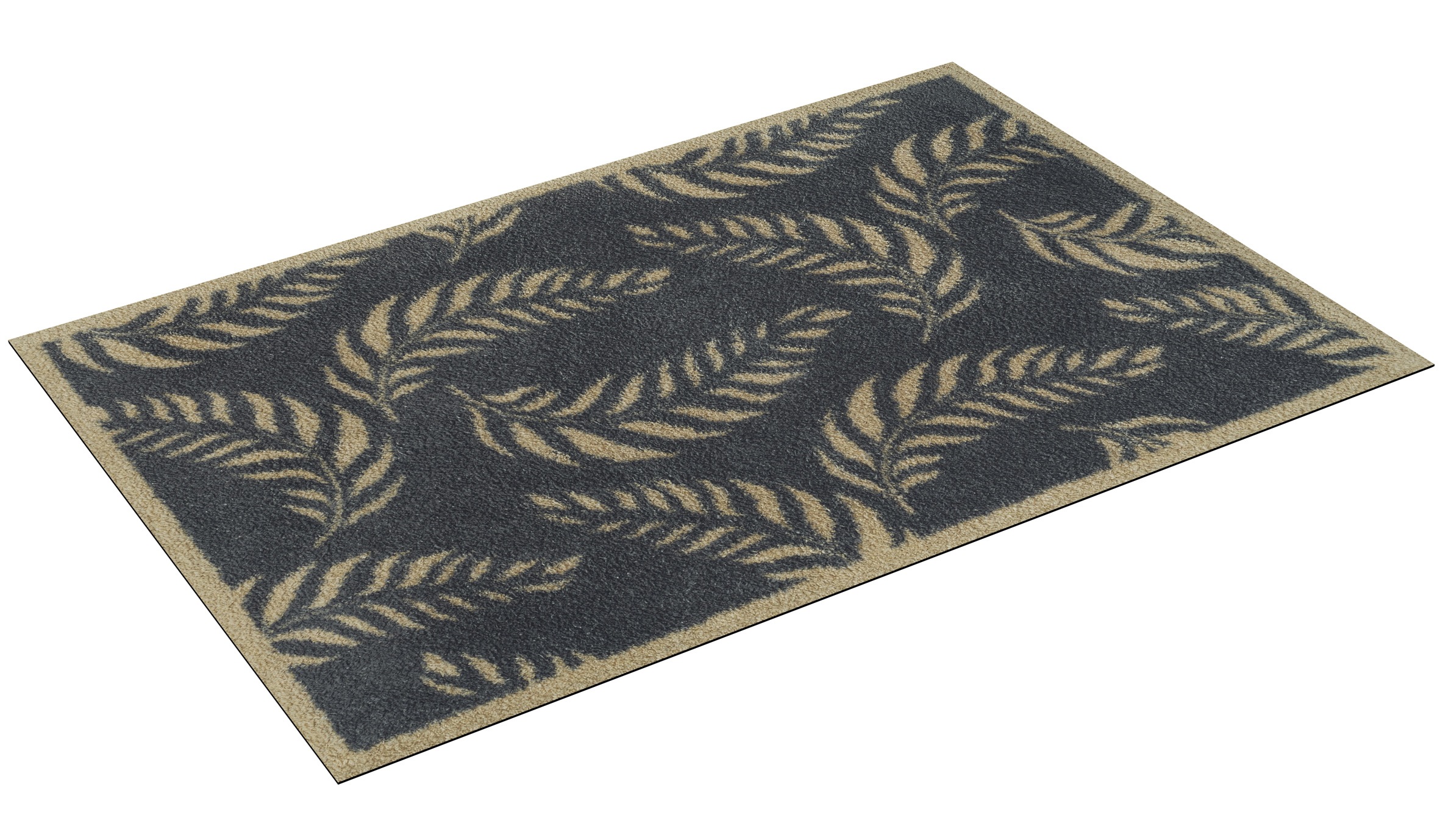 Thumbnail - Turtle Mat Fußmatte "Leaf Scroll", rechteckig, 9 mm Höhe