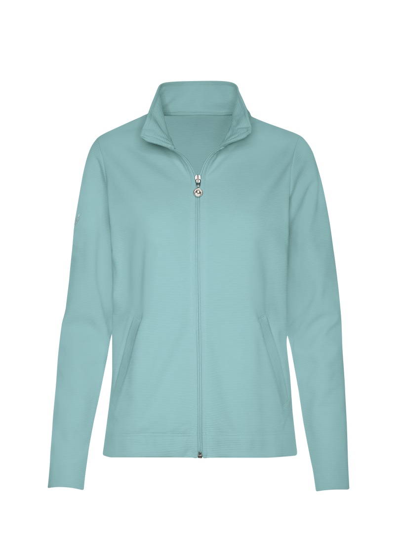 Trigema Sweatjacke »TRIGEMA Jacke mit funkelnden Strass-Steinen«