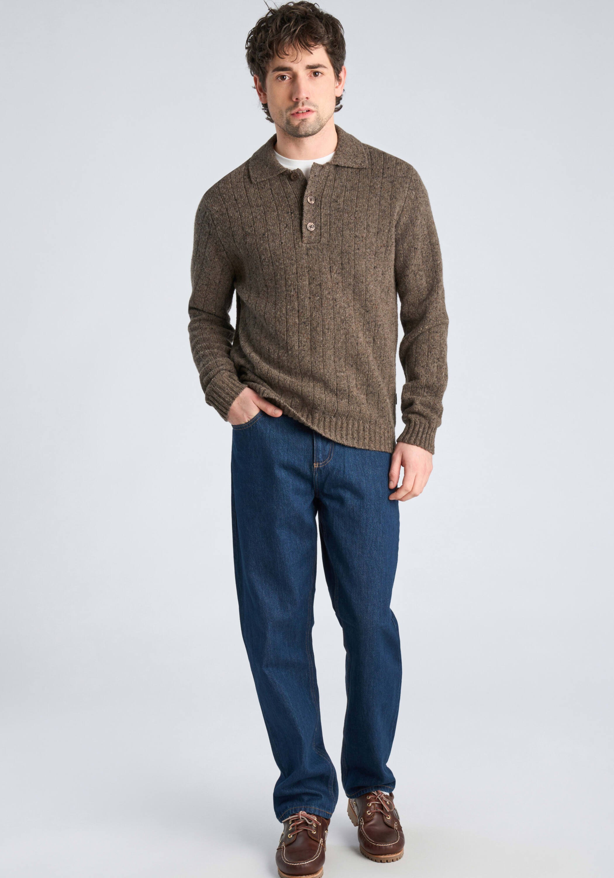 LINDBERGH Poloshirt »Strickpullover Comfort Fit«