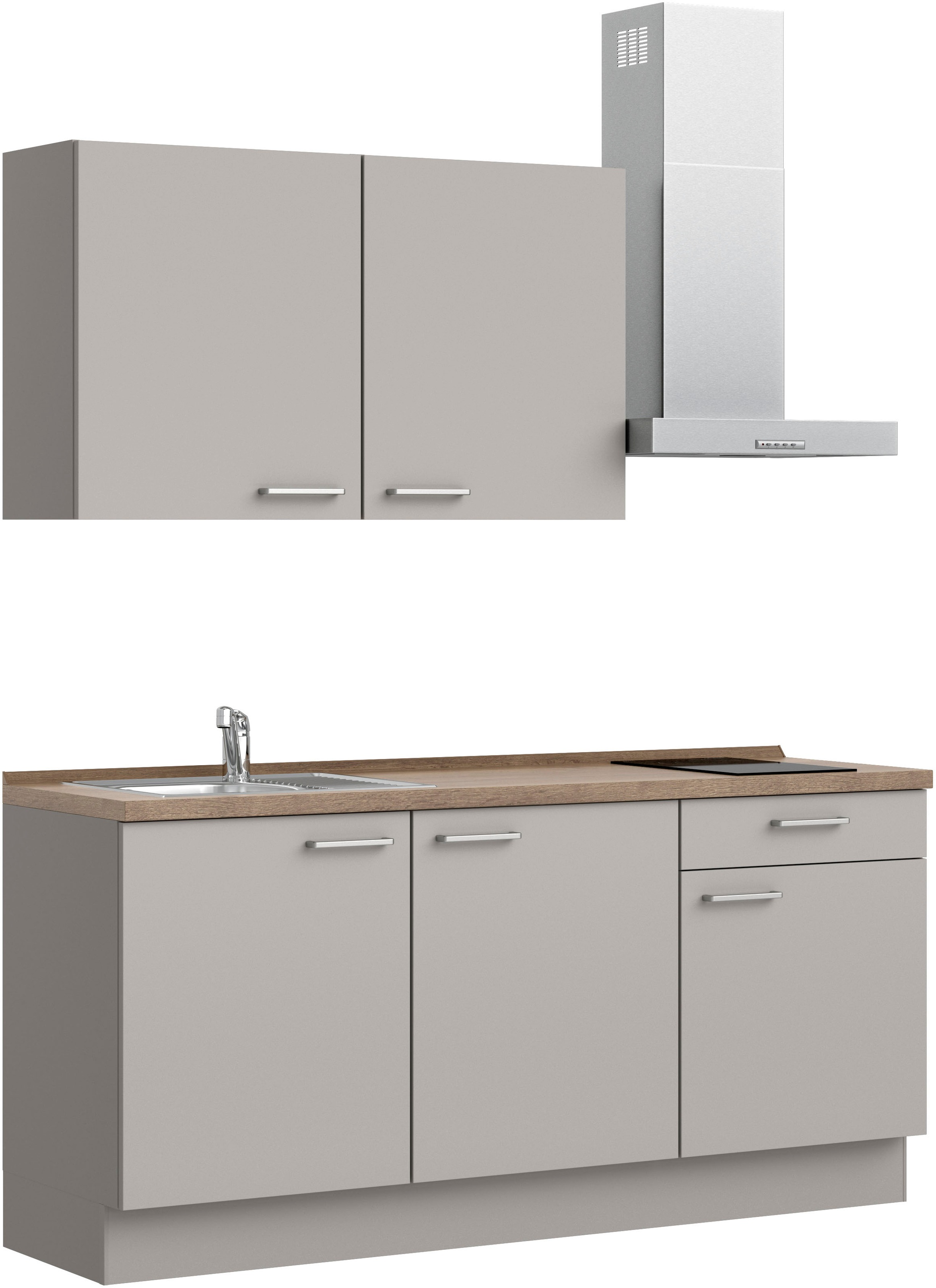 nobilia® Küchenzeile »"Touch I"«, vormontiert, Ausrichtung wählbar, Breite 180 cm, wahlw. mit E-Geräten
