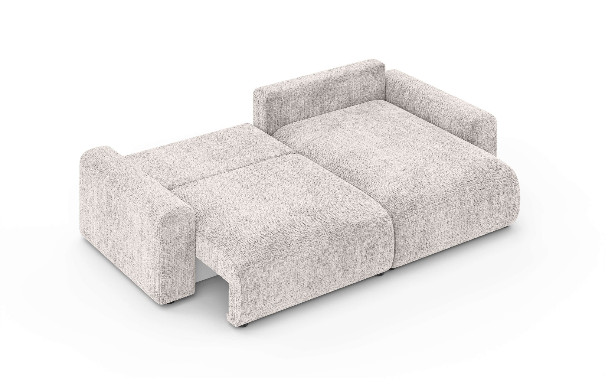 Home affaire Ecksofa »LAKESIDE klein mit Bettfunktion und Bettkasten, B/T/H 235/142/84 cm«, L-Form, Recamiere beidseitig montierbar, mit Wellenunterfederung