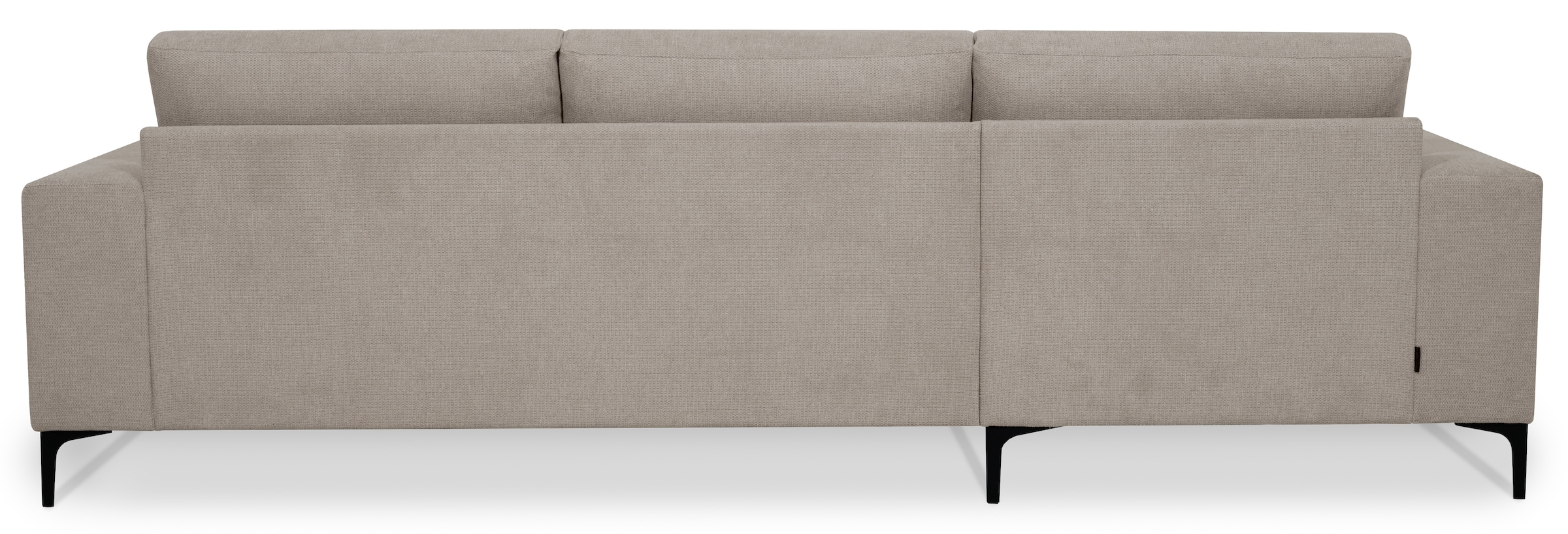 Places of Style Ecksofa »Xander, L-Form,«, Breite 280 cm, Soft-Touch Chenille, schwarze Metallfüßen