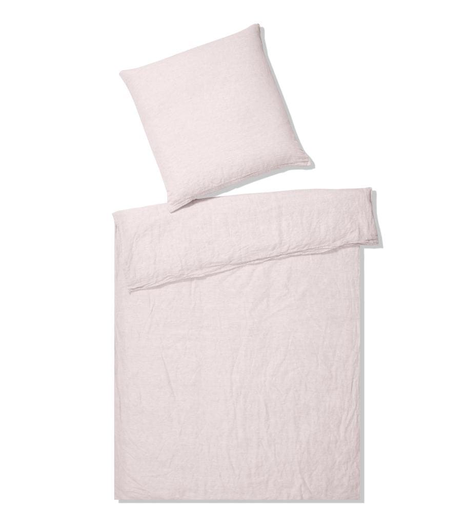 Elegante Bettwäsche »Breeze in Gr. 135x200 oder 155x220 cm«, (2 tlg.), Bettwäsche in Halbleinen-Qualität, Bettwäsche mit Reißverschluss
