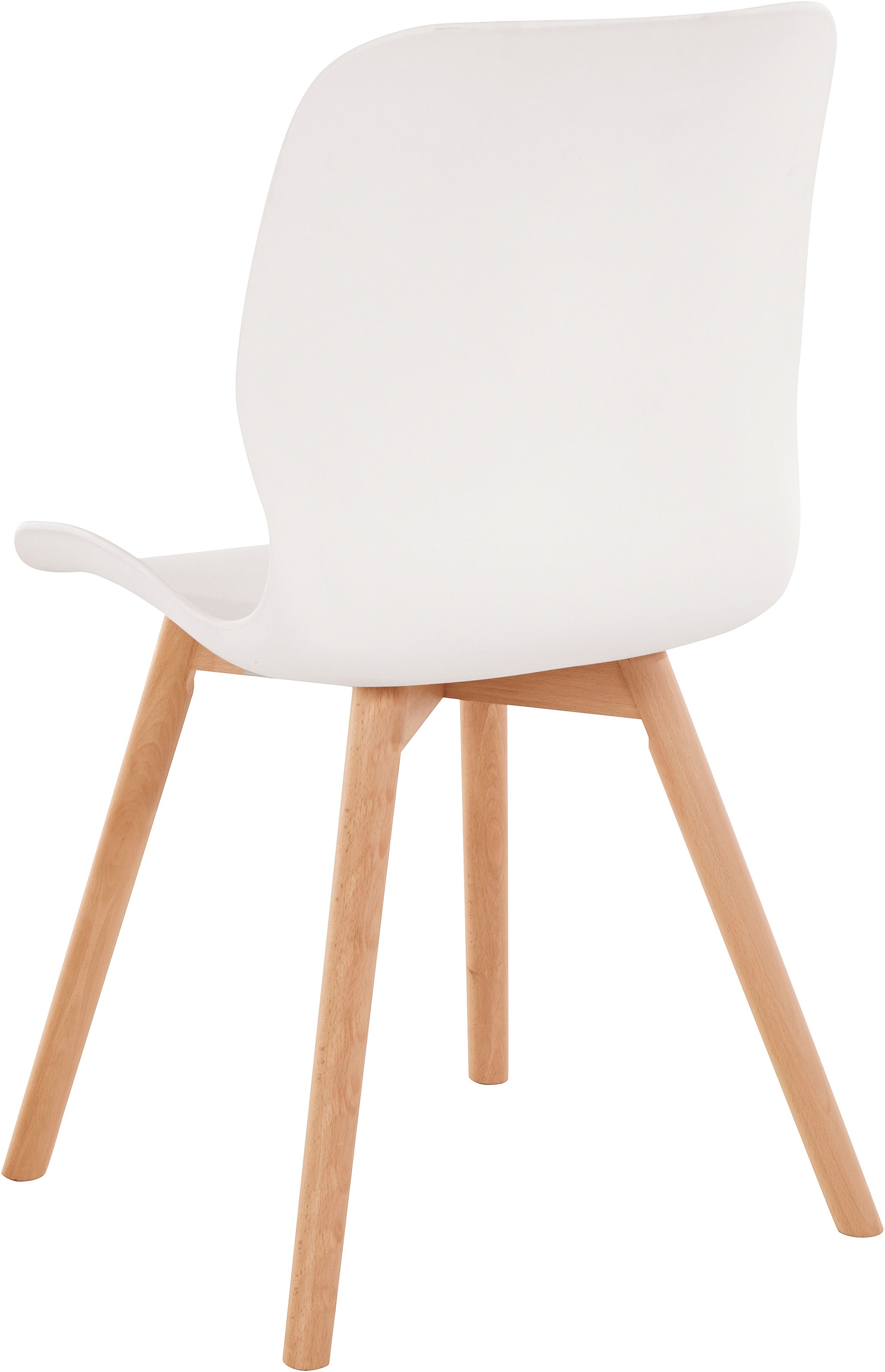 andas Esszimmerstuhl »Lendum«, 2 St., Gestell aus massiver Buche, Sitzschale aus Kunststoff, Sitzhöhe 45 cm