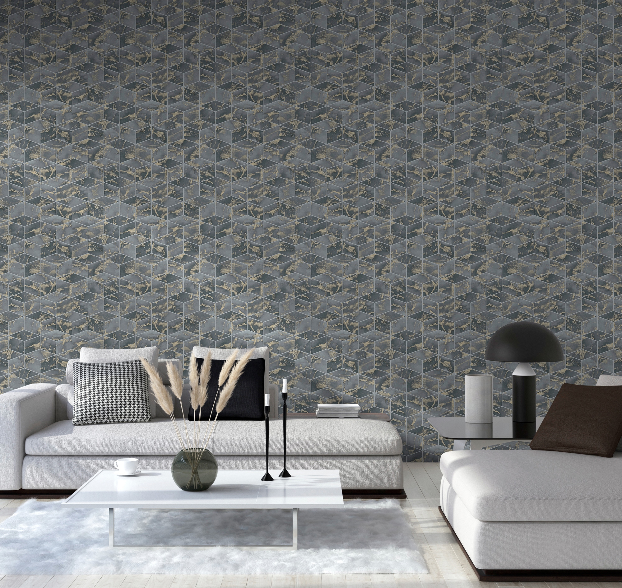 »Metropolitan Geometrisch Petersburg«, BAUR living Vliestapete | bestellen Tapete St. online Alena walls 3D-Optik-geometrisch, Stories,