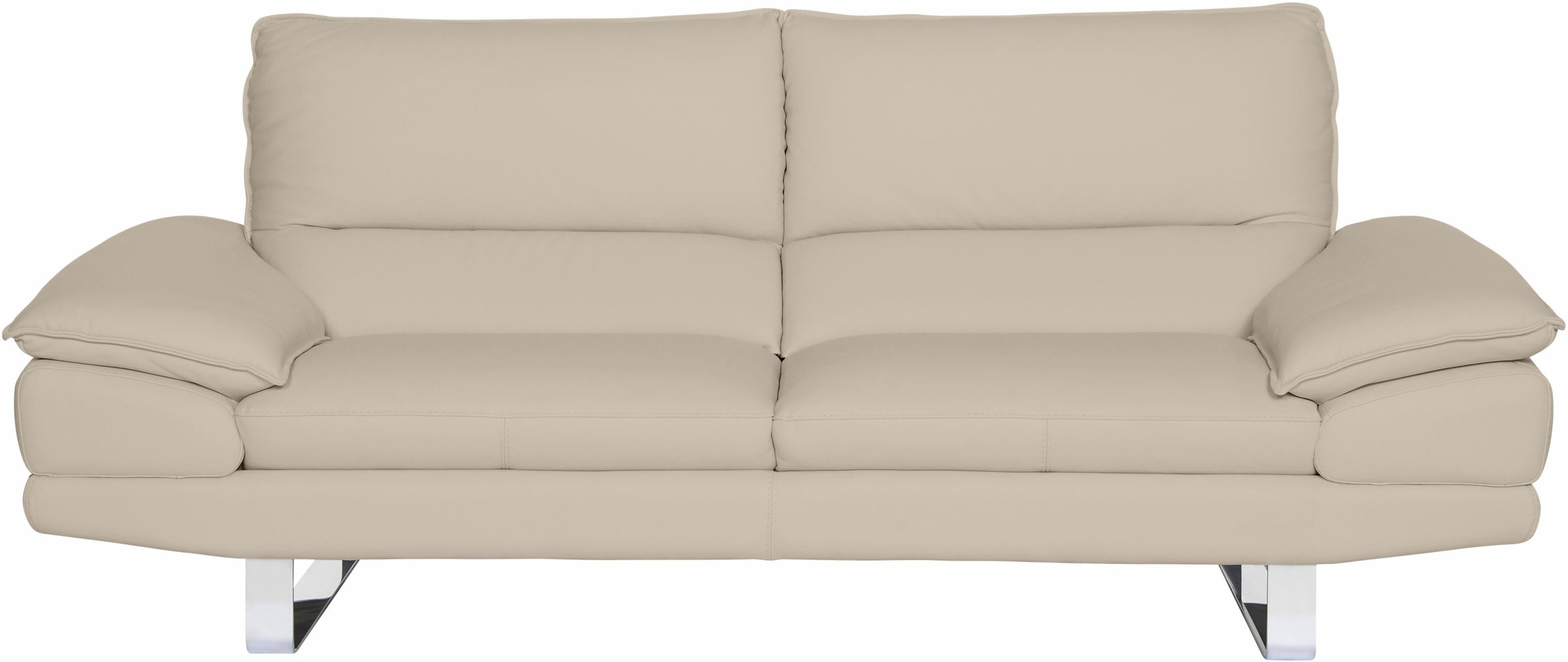 Thumbnail - CALIA ITALIA 3-Sitzer "Dave, Sitzkomfort der Extraklasse, tolle Details" Designsofa auf Kufenfuß, in zwei Lederqualitäte...