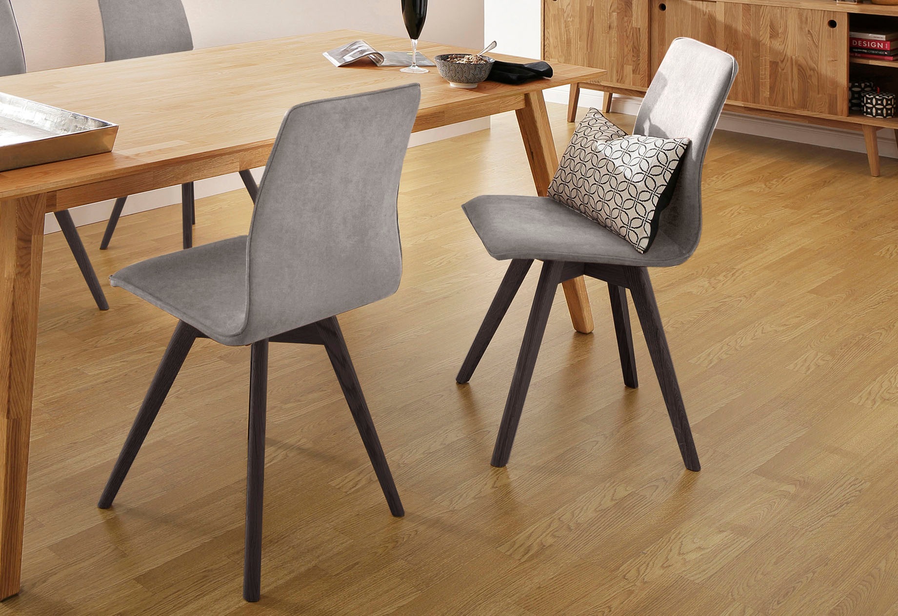 andas 4-Fußstuhl "Rania" (Set) 2 Stk.mit Massivholzbeinen günstig online kaufen