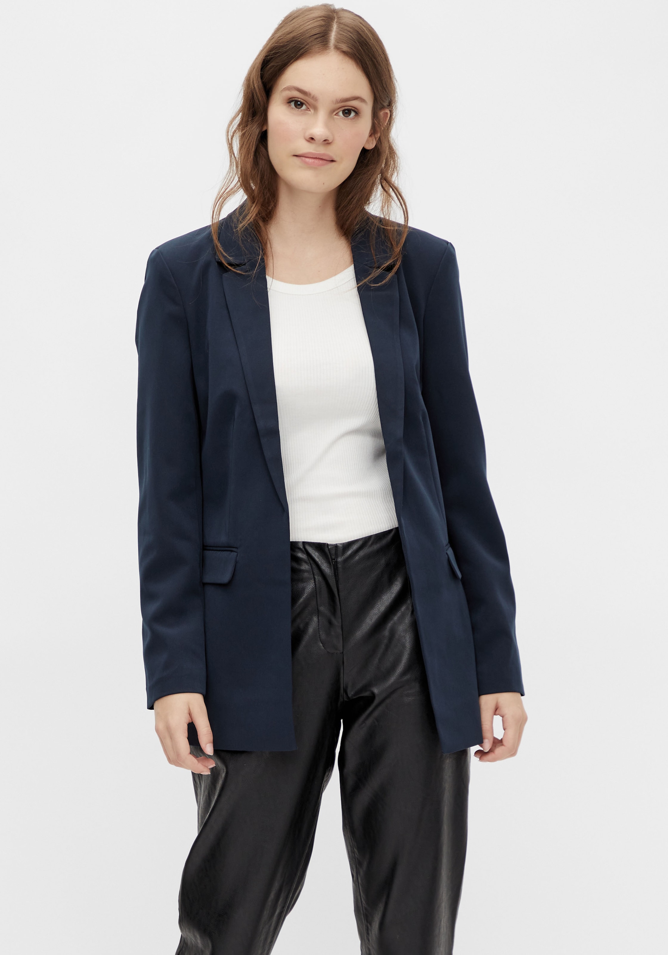 pieces Longblazer "PCBOSELLA LS LOOSE BLAZER NOOS", in leichter Oversize Form