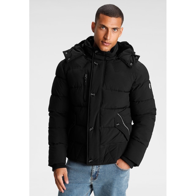 Bruno Banani Steppjacke, mit Kapuze, mit vielen Details ▷ kaufen | BAUR