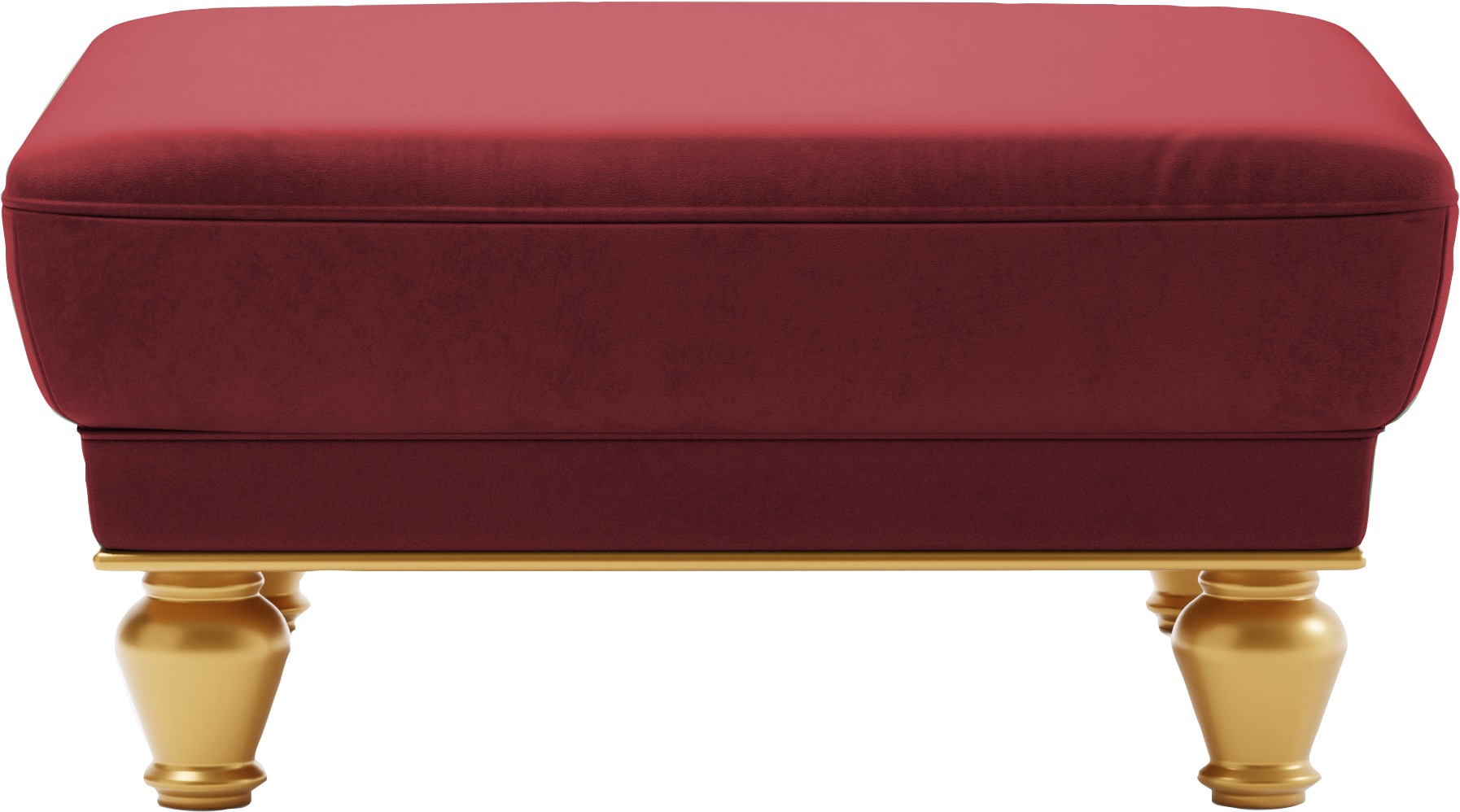 Thumbnail - sit&more Polsterhocker "Orient 5" goldfarbene Füße