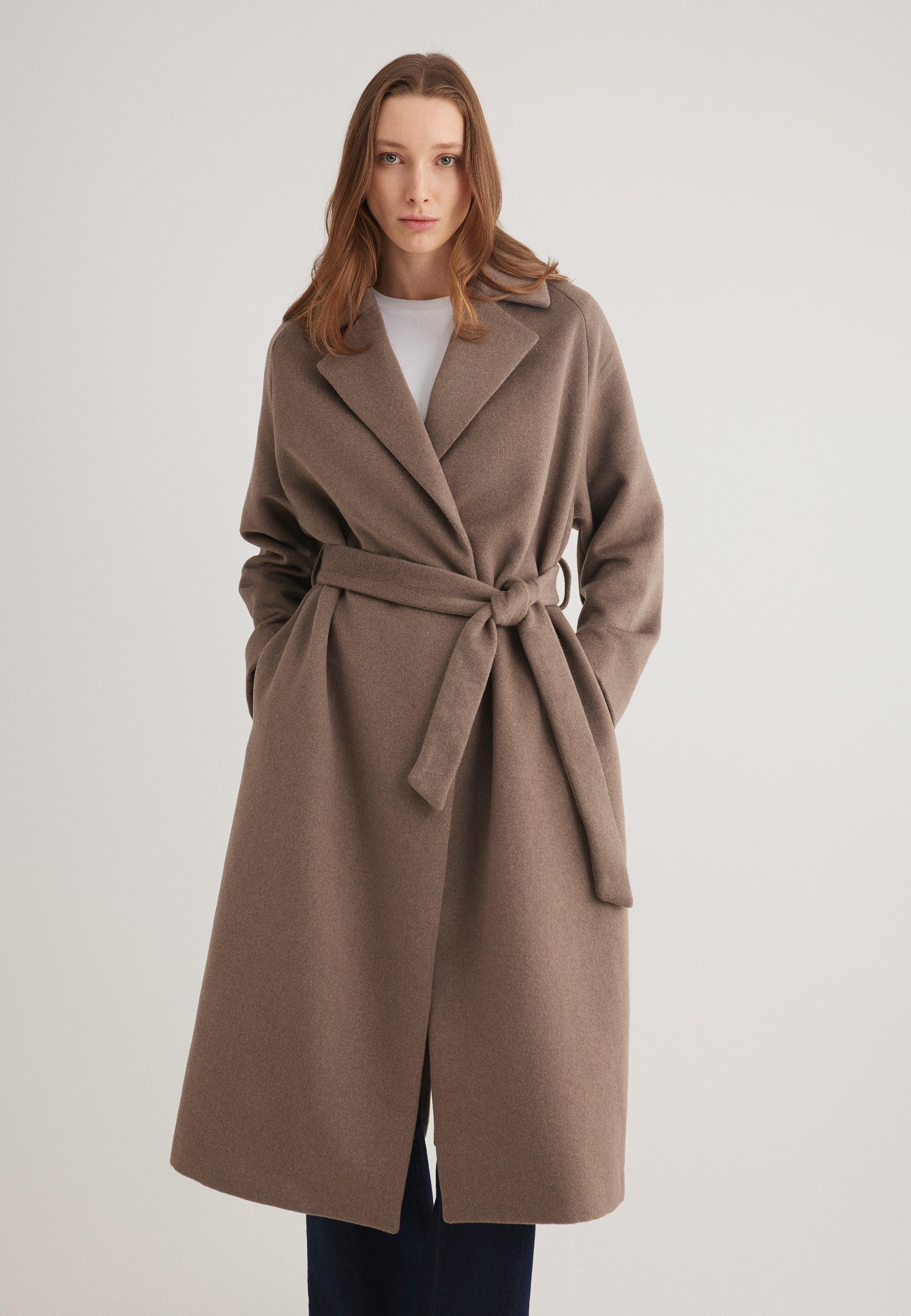 Mavi Parka »WOOL BLEND COAT«, Mantel lang