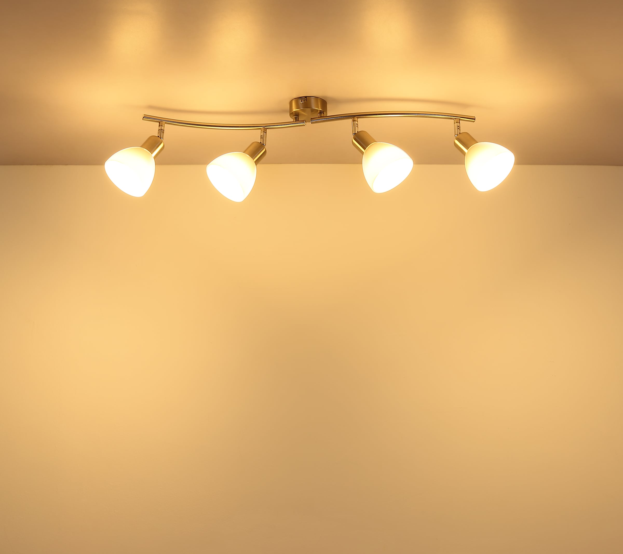 NOWA LED Deckenleuchte »MALTE« E14 1 Stk. Warmweiß Deckenstrahler Glas opal Gläser Wohnzimmer Flur Schlafzimmer