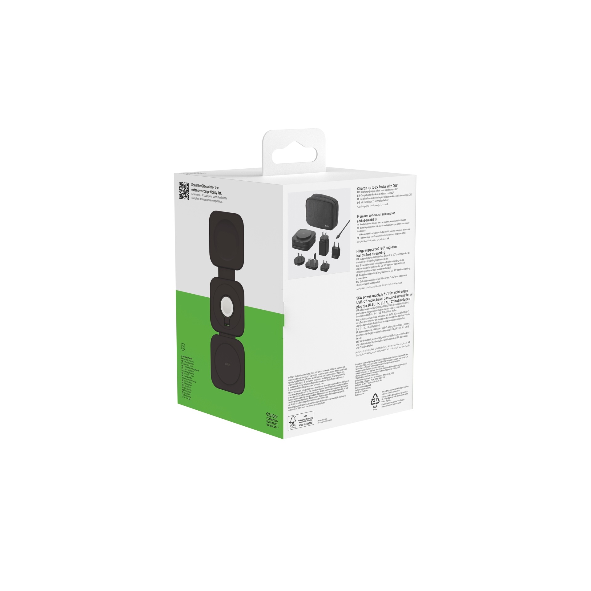 Belkin Wireless Charger »BoostCharge Pro magnetische 3-in-1-Reiseladestation + Tipps«