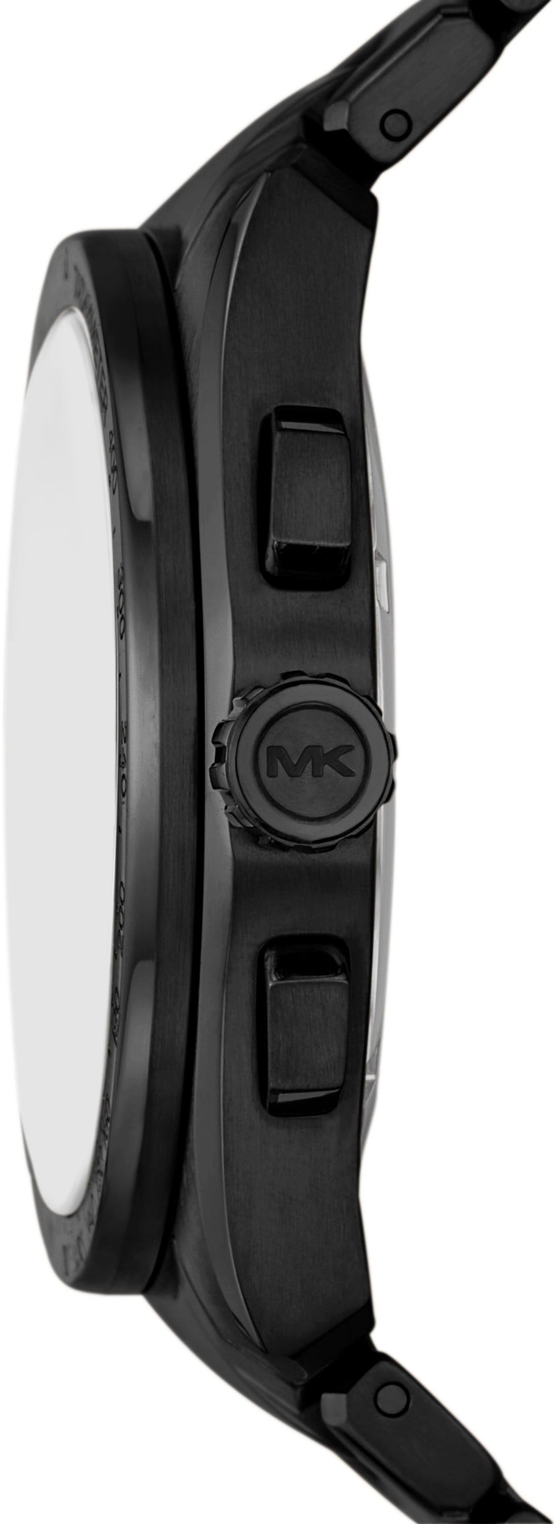 MICHAEL KORS Chronograph »ACCELERATOR 2.0«, Armbanduhr, Herrenuhr, Edelstahlarmband, analog, Tag, Stoppfunktion