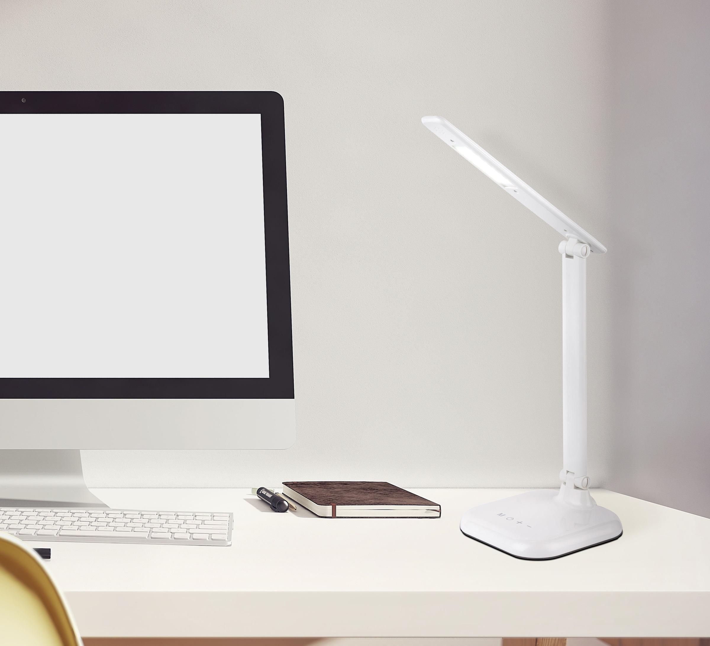 GLOBO LIGHTING Tischleuchte »DAVOS« LED-Modul 1 Stk. warmweiß - kaltweiß Tischlampe Nachttischlampe Deko-Tischleuchte Schreibtisch