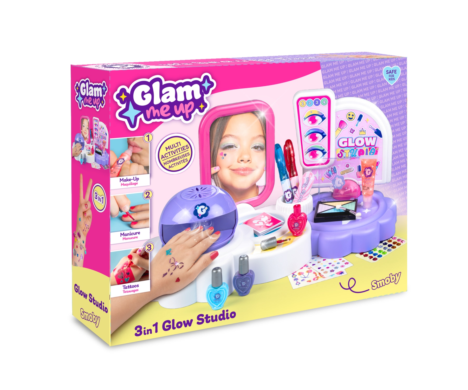 Smoby Kreativset »Glam 3-in-1 Glow Station« Made in Europe