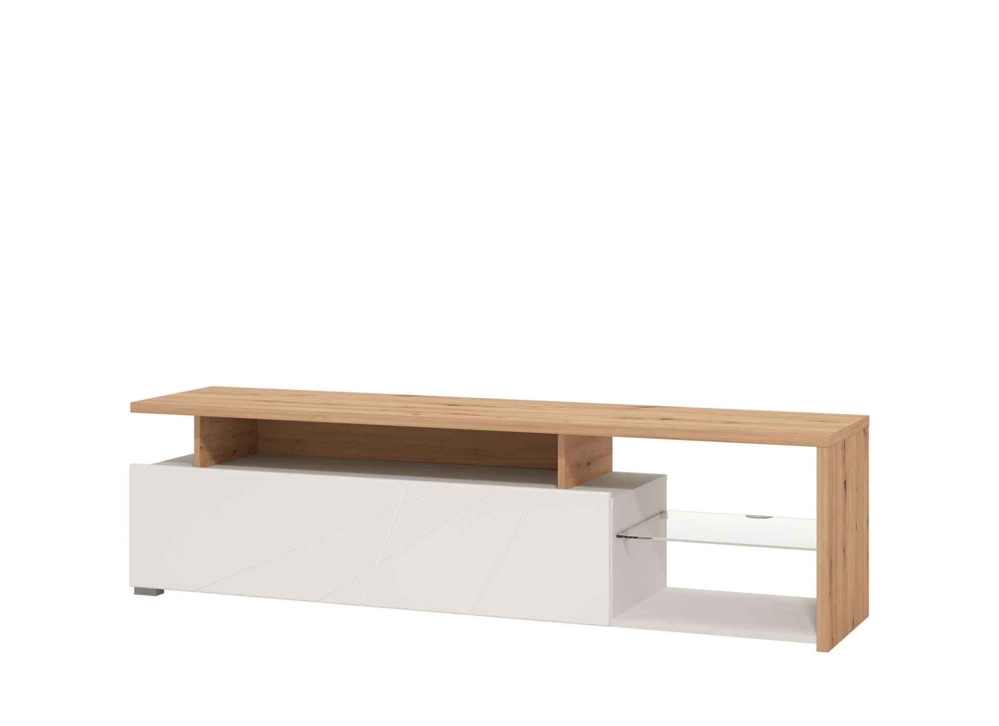 Home affaire Lowboard "Arctic TV-Board" TV-Kommode,Br. 170 cm, mit und ohne LED-Beleuchtung,Front mit Fräsung