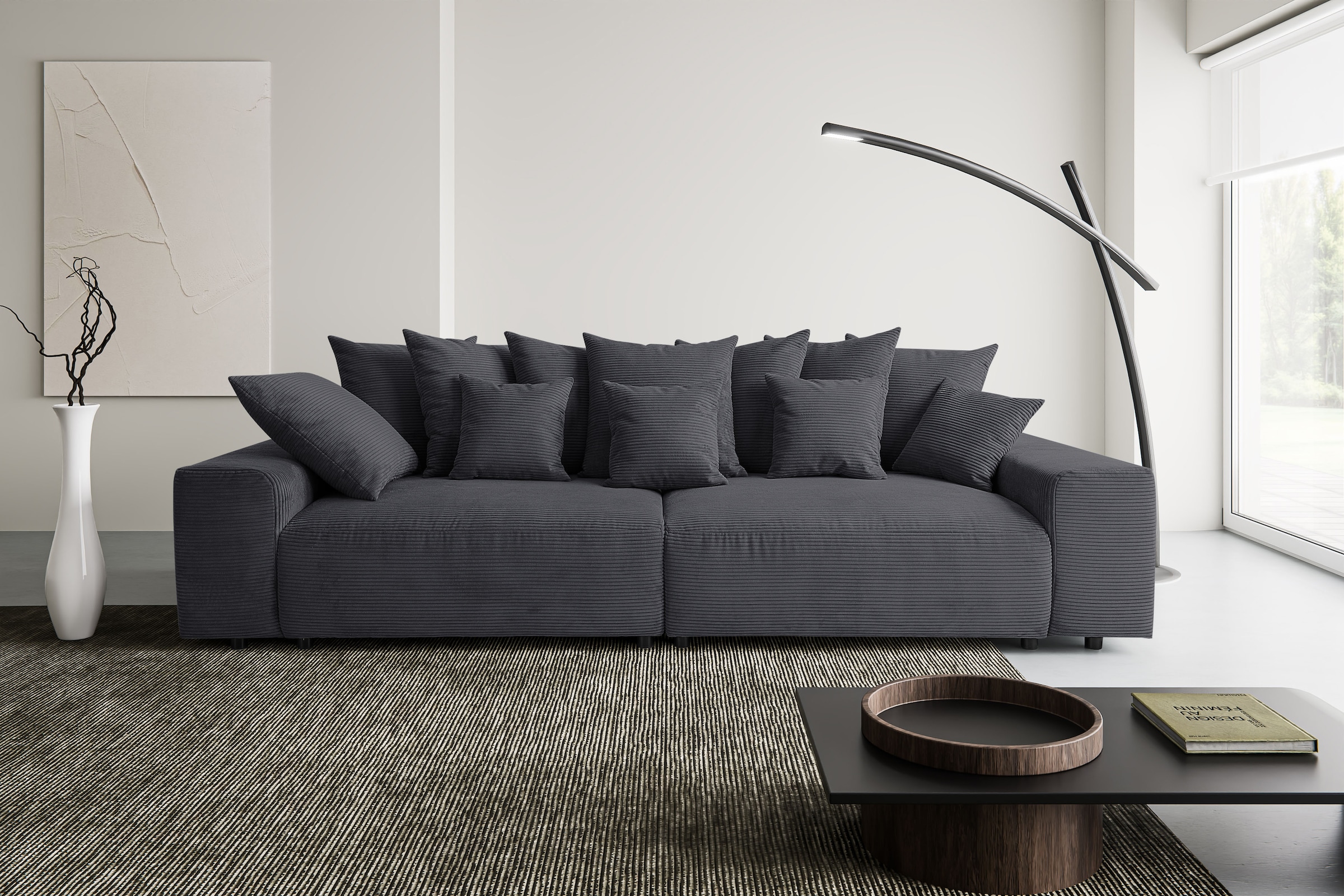 WERK2 Big-Sofa "Maxi Breite 290 cm, modern & bequem, viel Platz auf diesem Mega Sofa" Cord, XXL