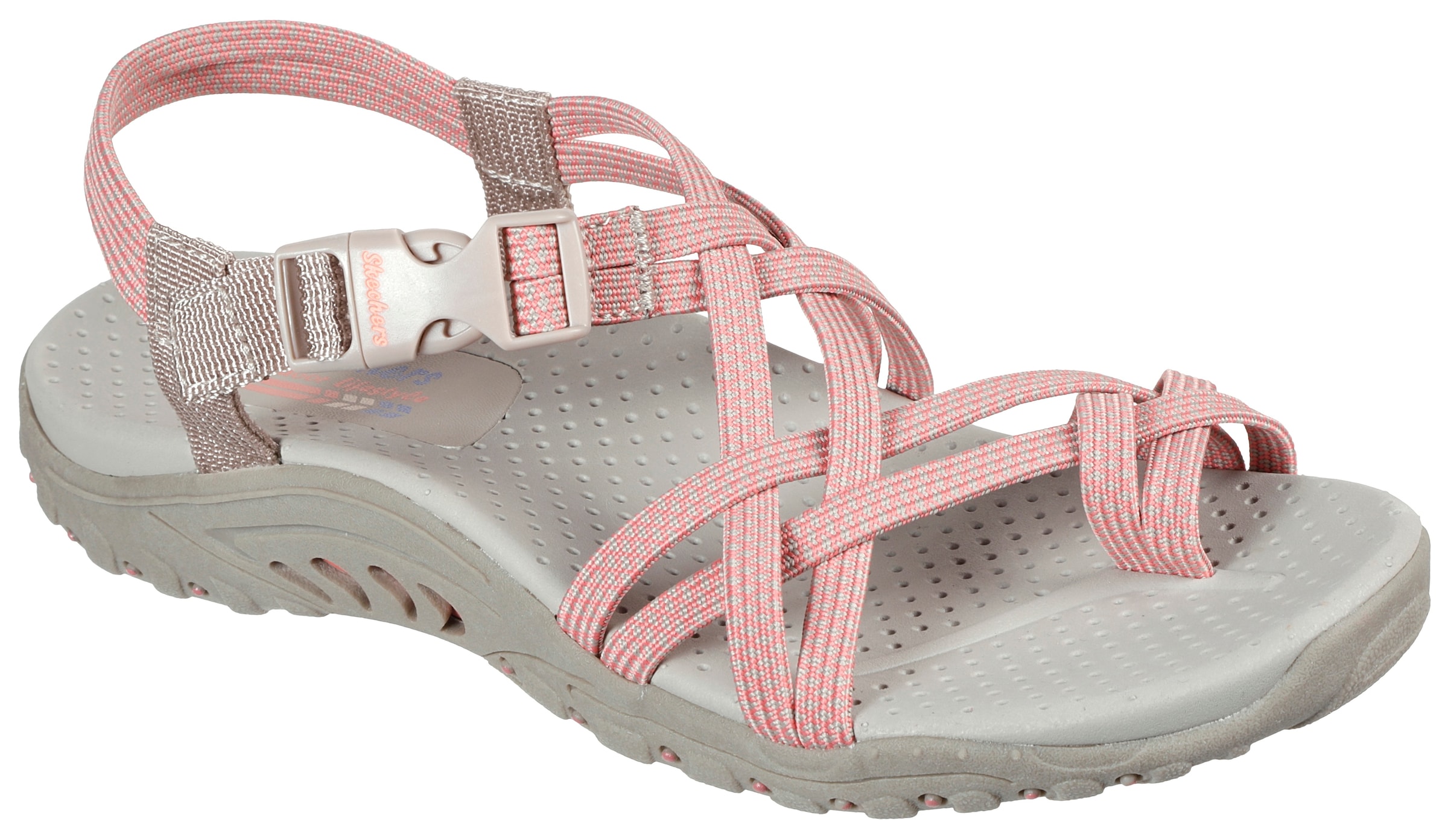 Skechers Sandale »REGGAE-IRIE MON«, Sommerschuh, Sandalette, Keilabsatz, mit Stretch Fit Funktion