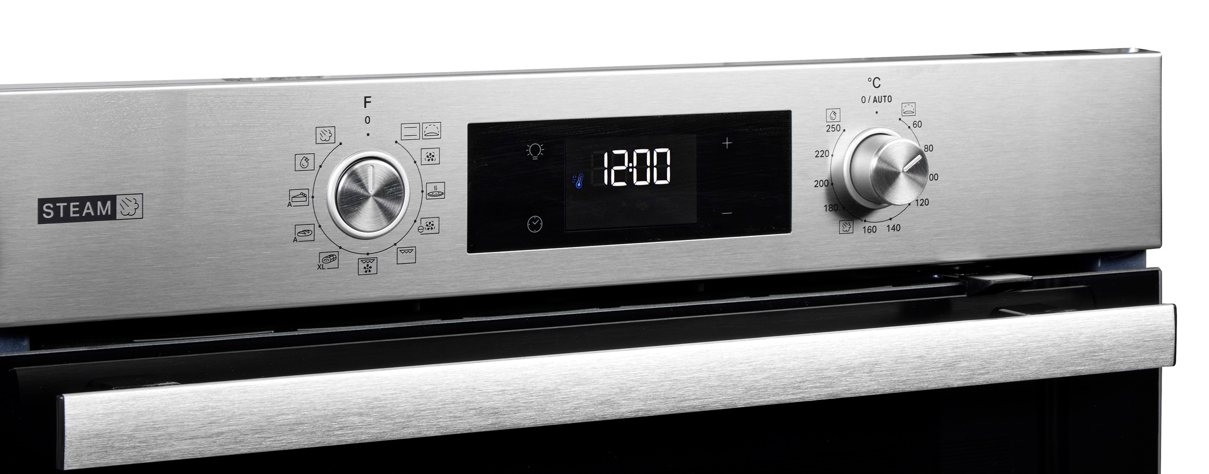 BAUKNECHT Backofen-Set »BAKO 760 Steam IN« mit 1-fach-Teleskopauszug Set, 2 Stk. tlg. GentleSteam - für ein saftiges Inneres und ein knuspriges Äußeres